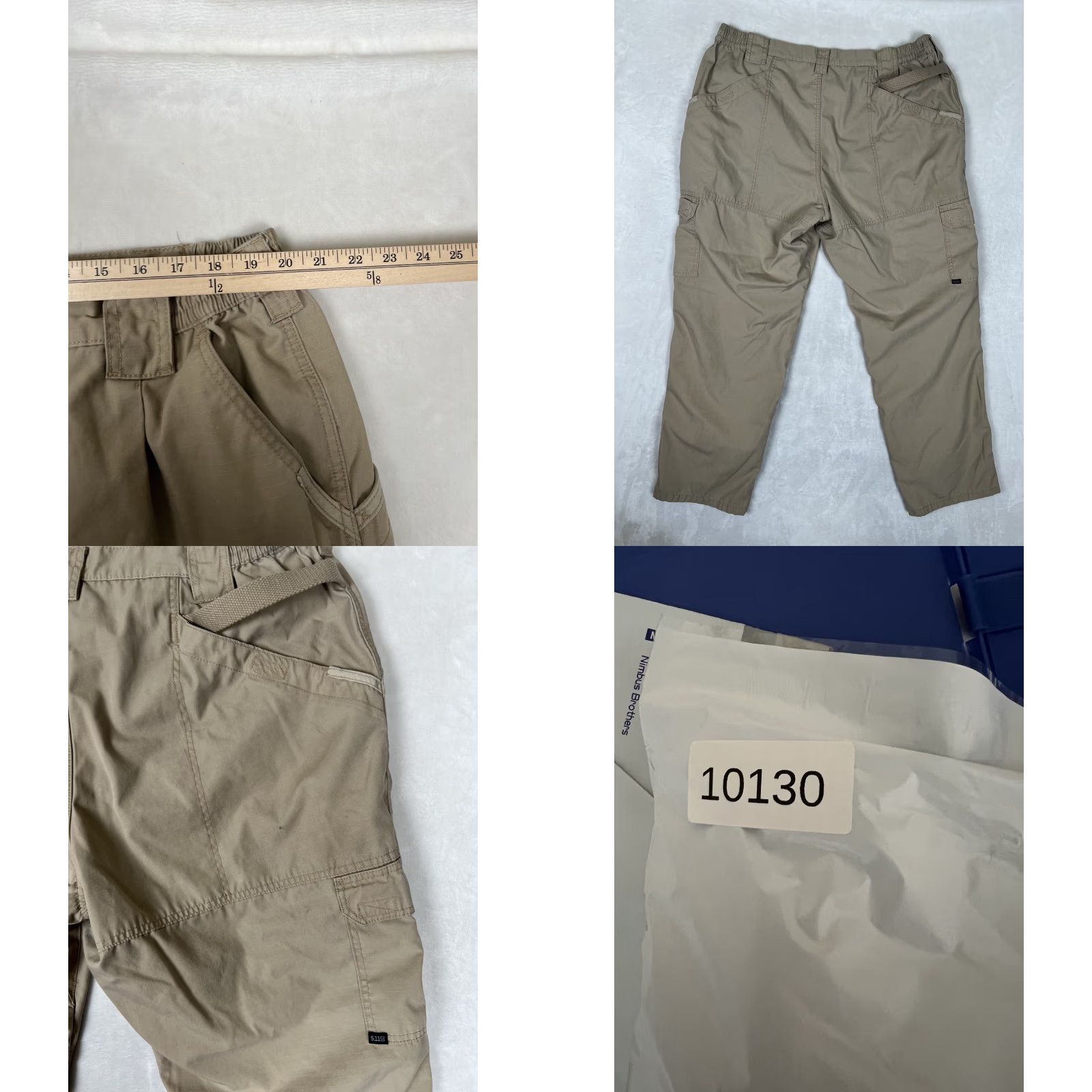 Vintage 5.11 Tactical Cargo Pants 44x32 Tan Beige Ripstop Canvas Cotton Regular Straight Pants Mens Army USA 5.11 Taclite Pro Cargo Pocket Size US 44 / EU 60 - 8 Thumbnail