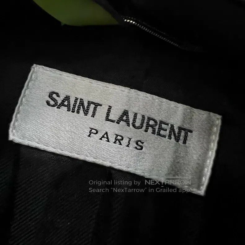 Saint Laurent Paris Saint Laurent Paris Black Dark Pattern Printed Jacket Size US M / EU 48-50 / 2 - 4 Thumbnail
