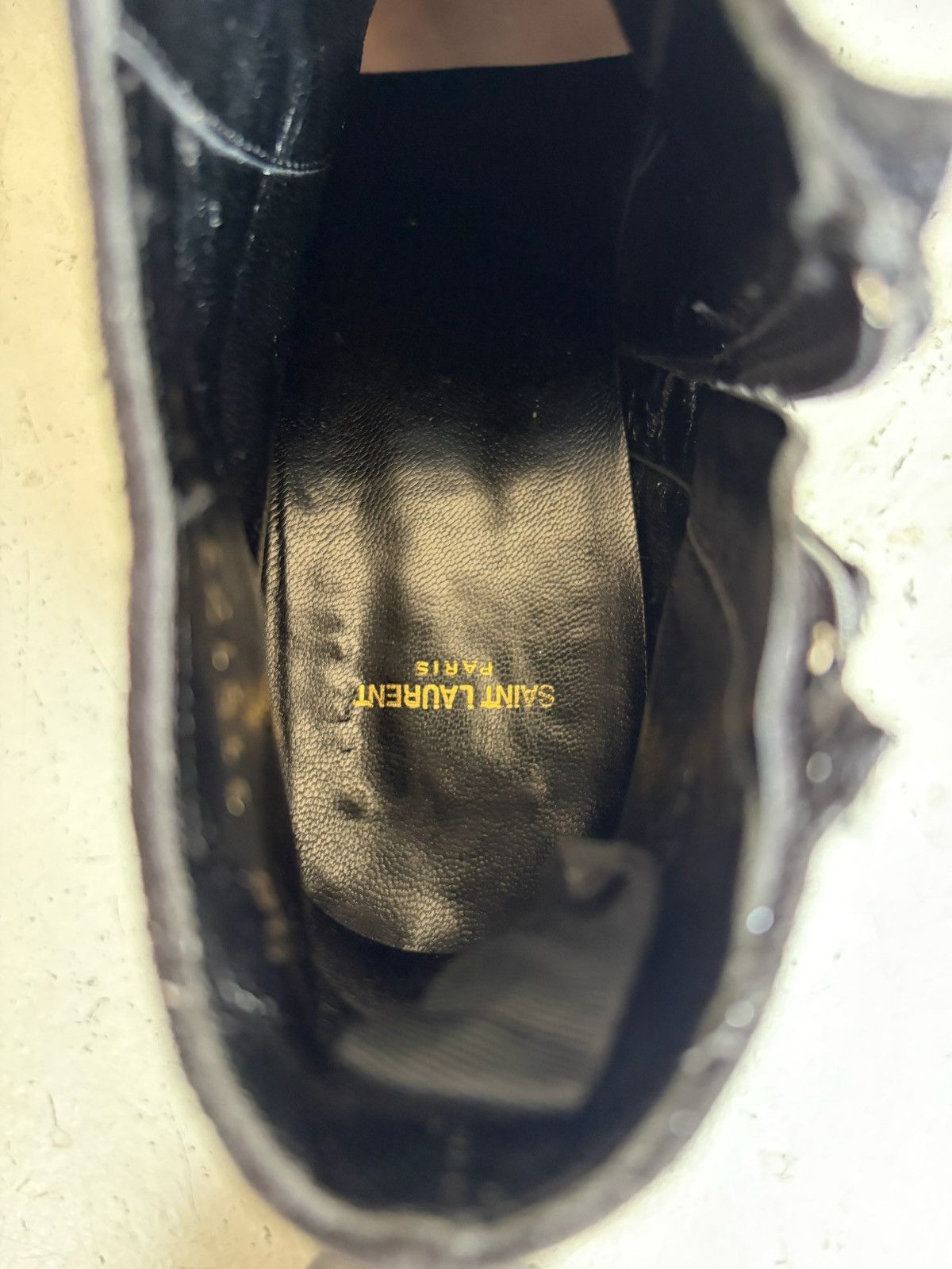 Saint Laurent Paris Saint Laurent Paris AW13 Black Glitter Ankle Boots Size US 9.5 / EU 42-43 - 6 Thumbnail