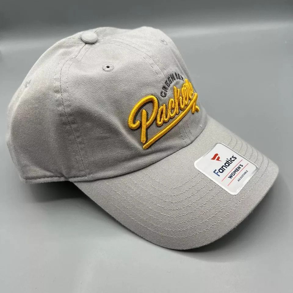 Other Green Bay Packers Hat Women Gray Fanatics NFL Strap Back Cap Size ONE SIZE - 3 Thumbnail