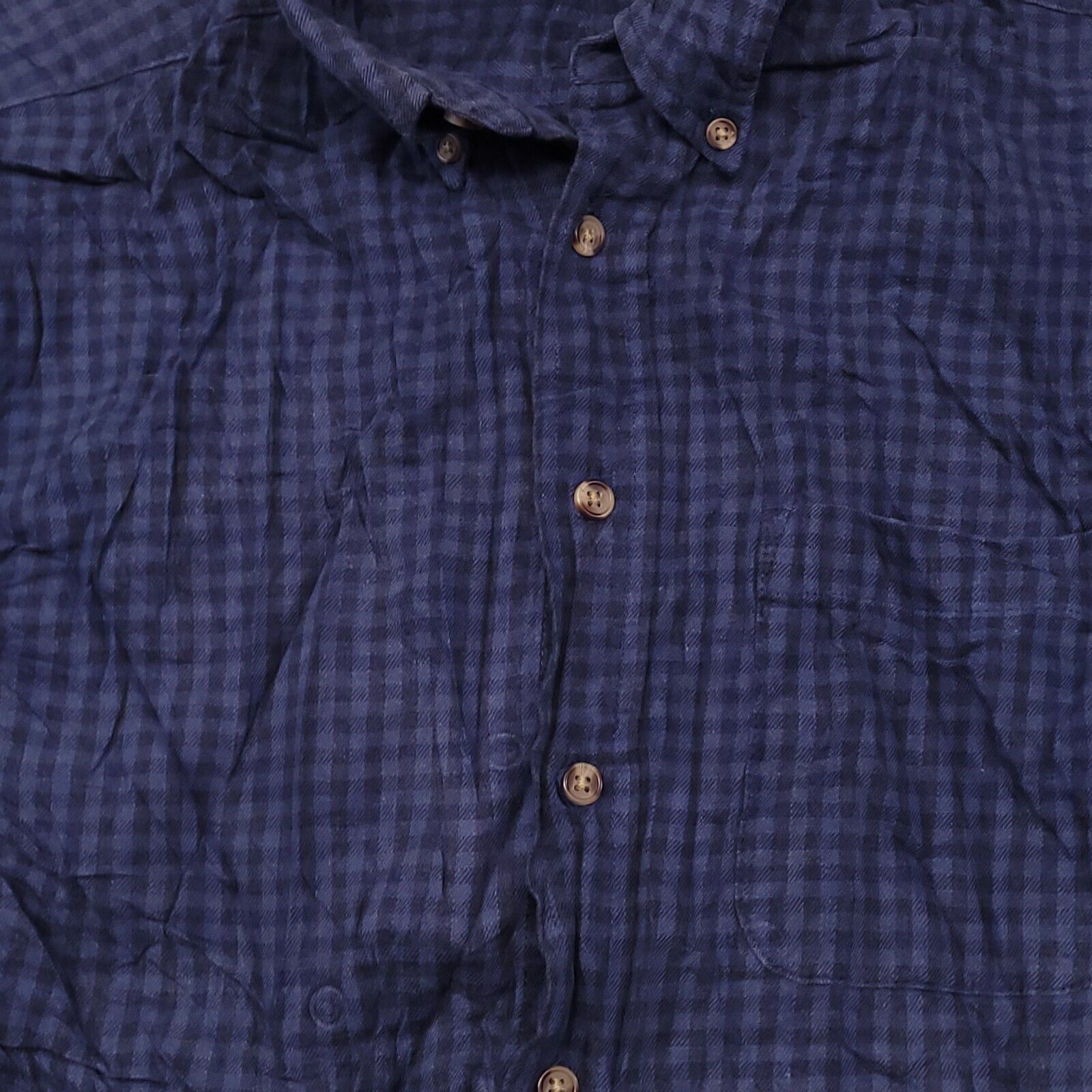 David Taylor David Taylor Gingham Flannel Button Up Shirt Men Size M Blue Size US M / EU 48-50 / 2 - 5 Thumbnail