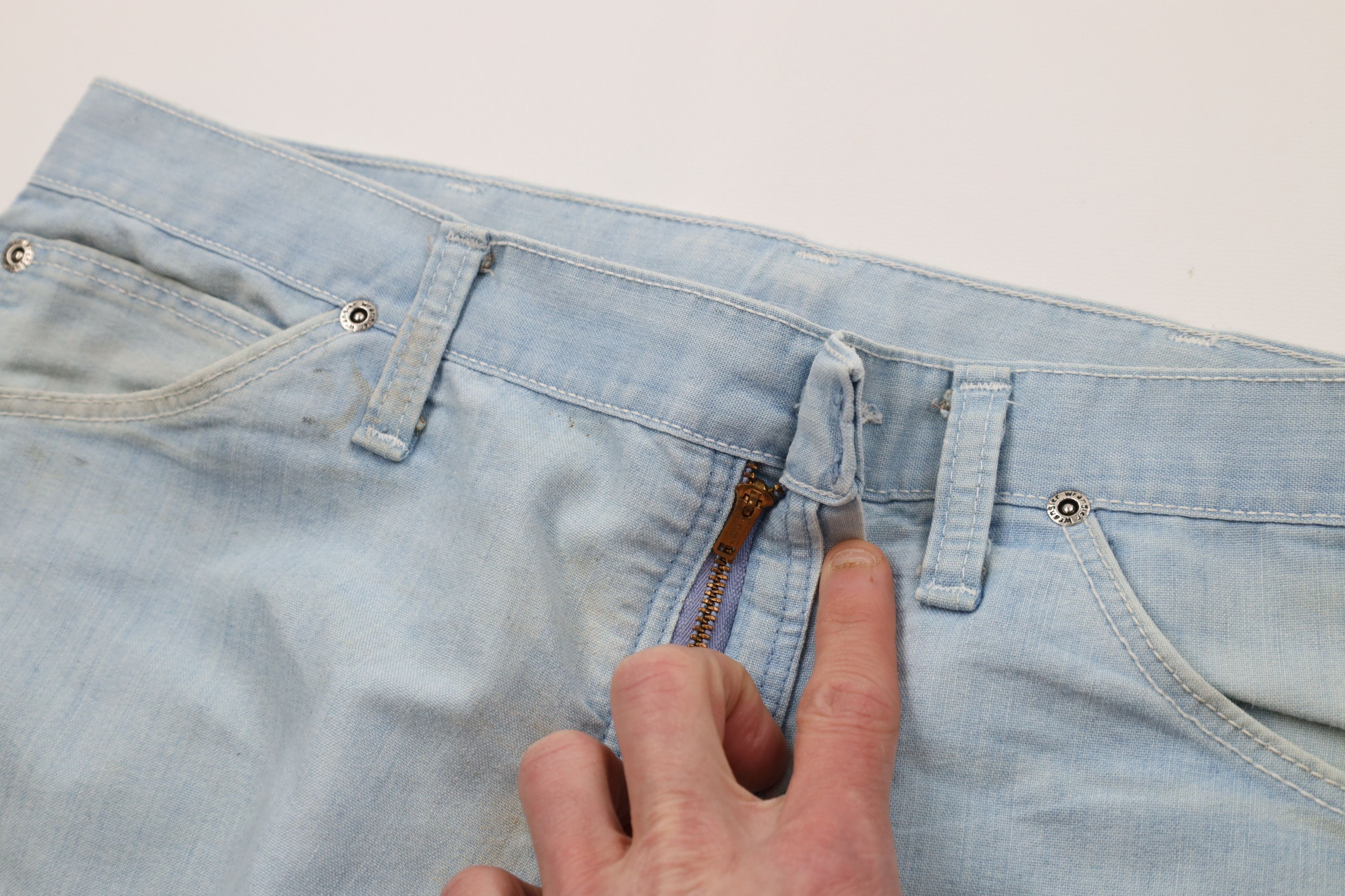 Wrangler Vintage 70s Wrangler Thin Bell Bottoms Jeans Blue USA Size US 36 / EU 52 - 9 Thumbnail