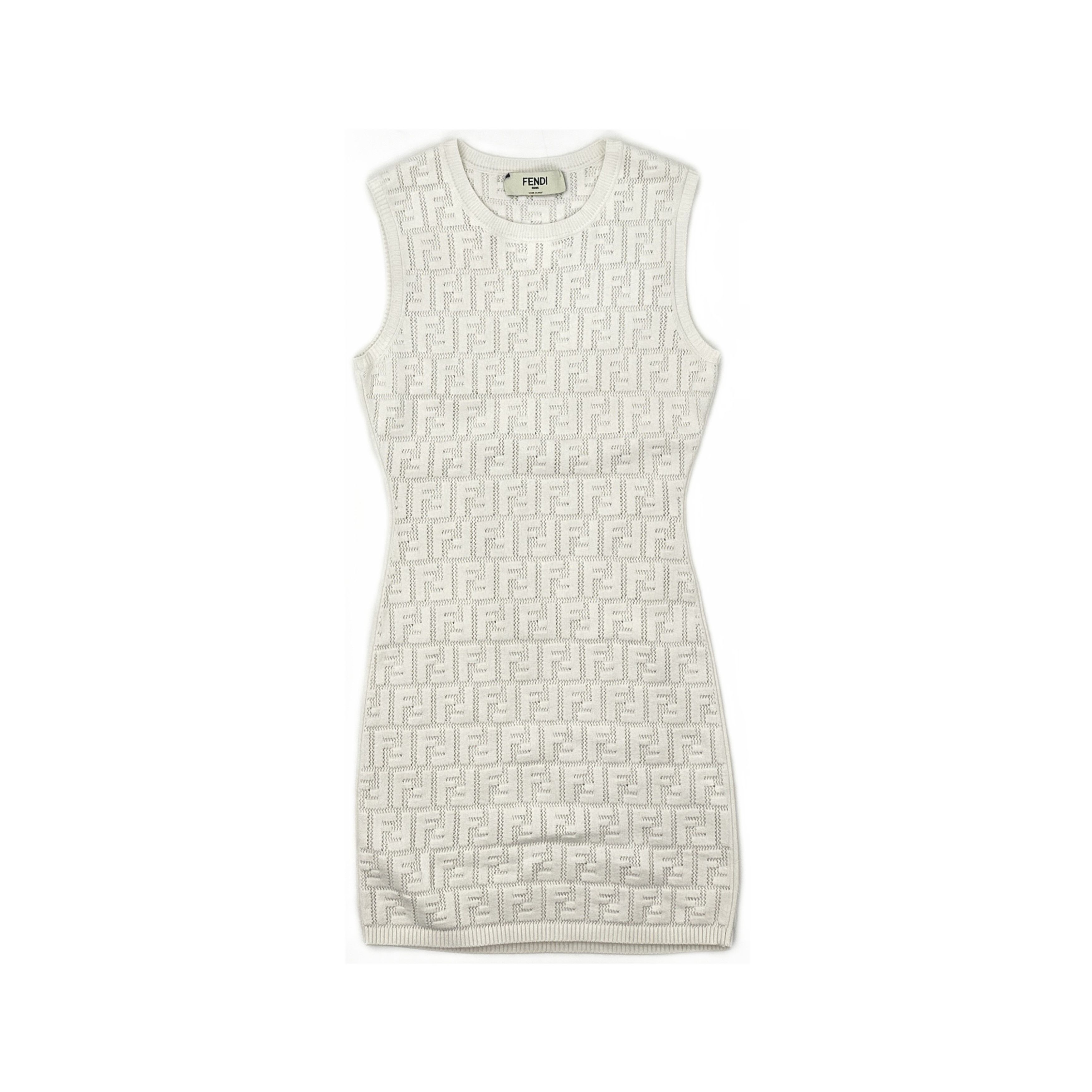 Fendi Fendi FF Jacquard Knit Mini Dress Size IT 36 Size XS / US 0-2 / IT 36-38 - 1 Thumbnail