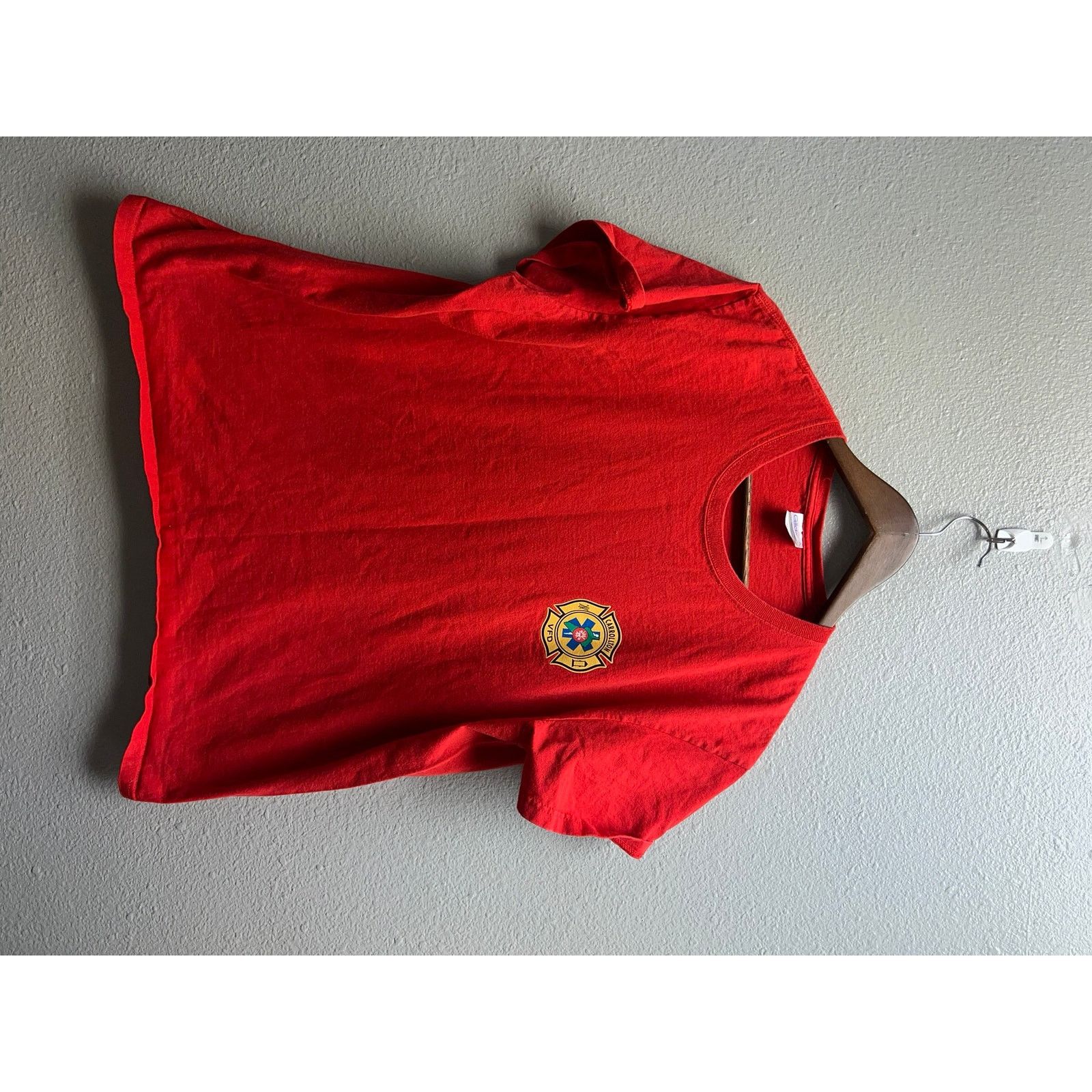 Gildan Womens Fire Fighter Shirt Carrollton Virginia Firefighter XL Size XL / US 12-14 / IT 48-50 - 2 Thumbnail