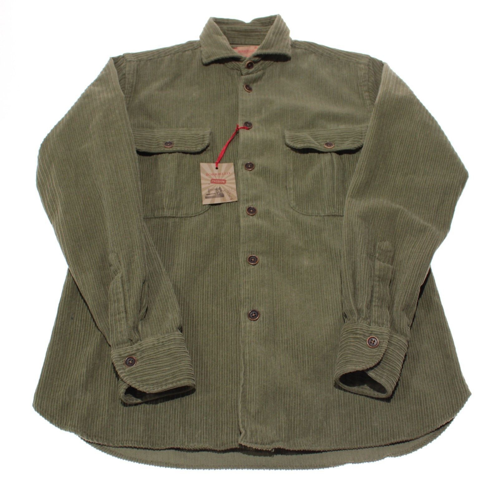 Other Borriello Overshirt Size M US In Green Cotton Size US M / EU 48-50 / 2 - 2 Thumbnail