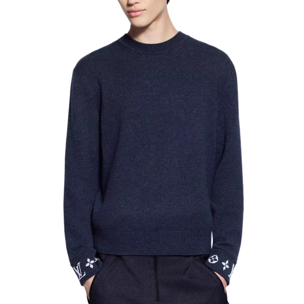 Louis Vuitton LV SKI cashmere sweater navy S Size S / US 4 / IT 40 - 7 Thumbnail