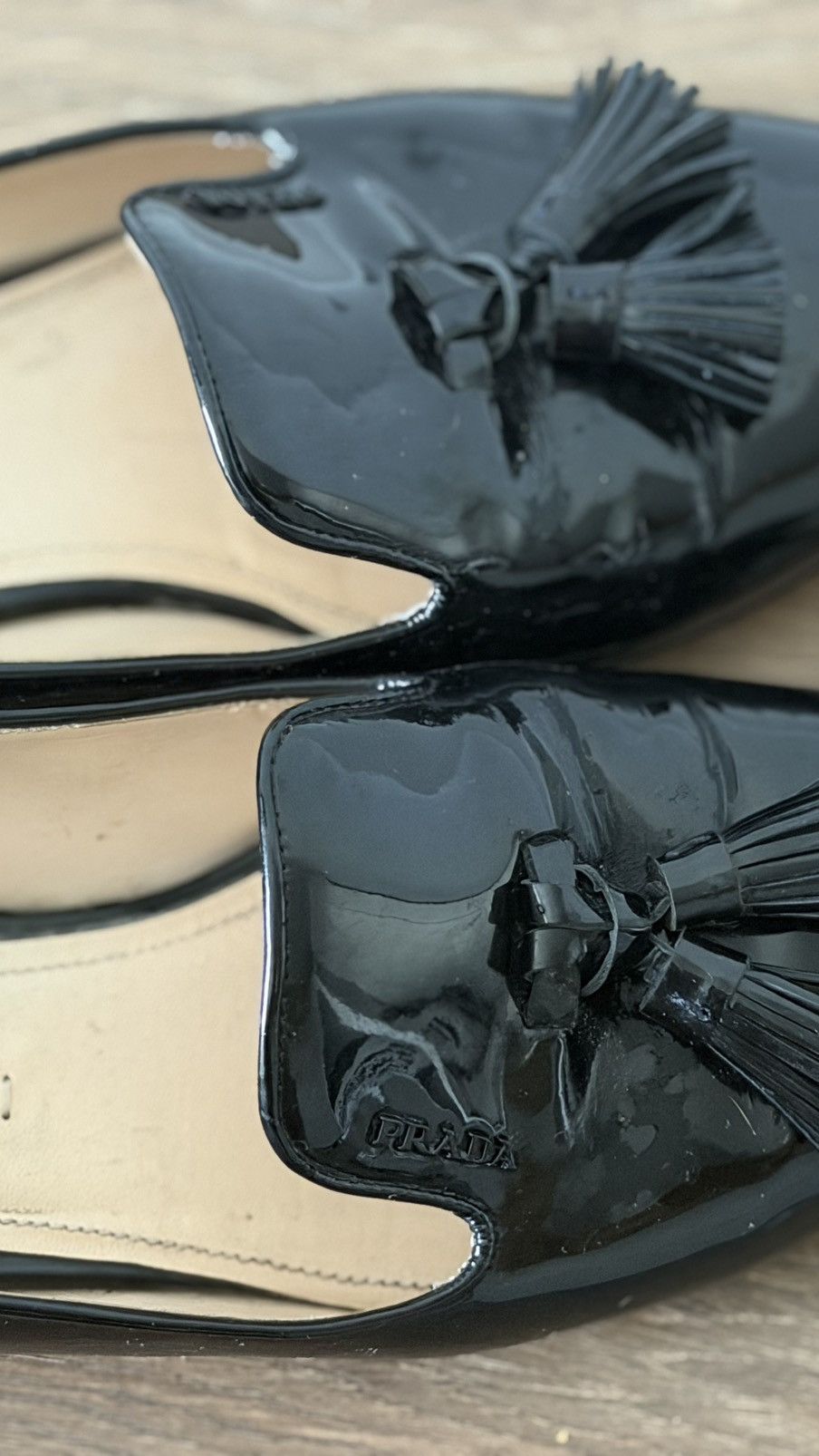Prada Prada leather tassel loafers Size US 7.5 / IT 37.5 - 4 Thumbnail