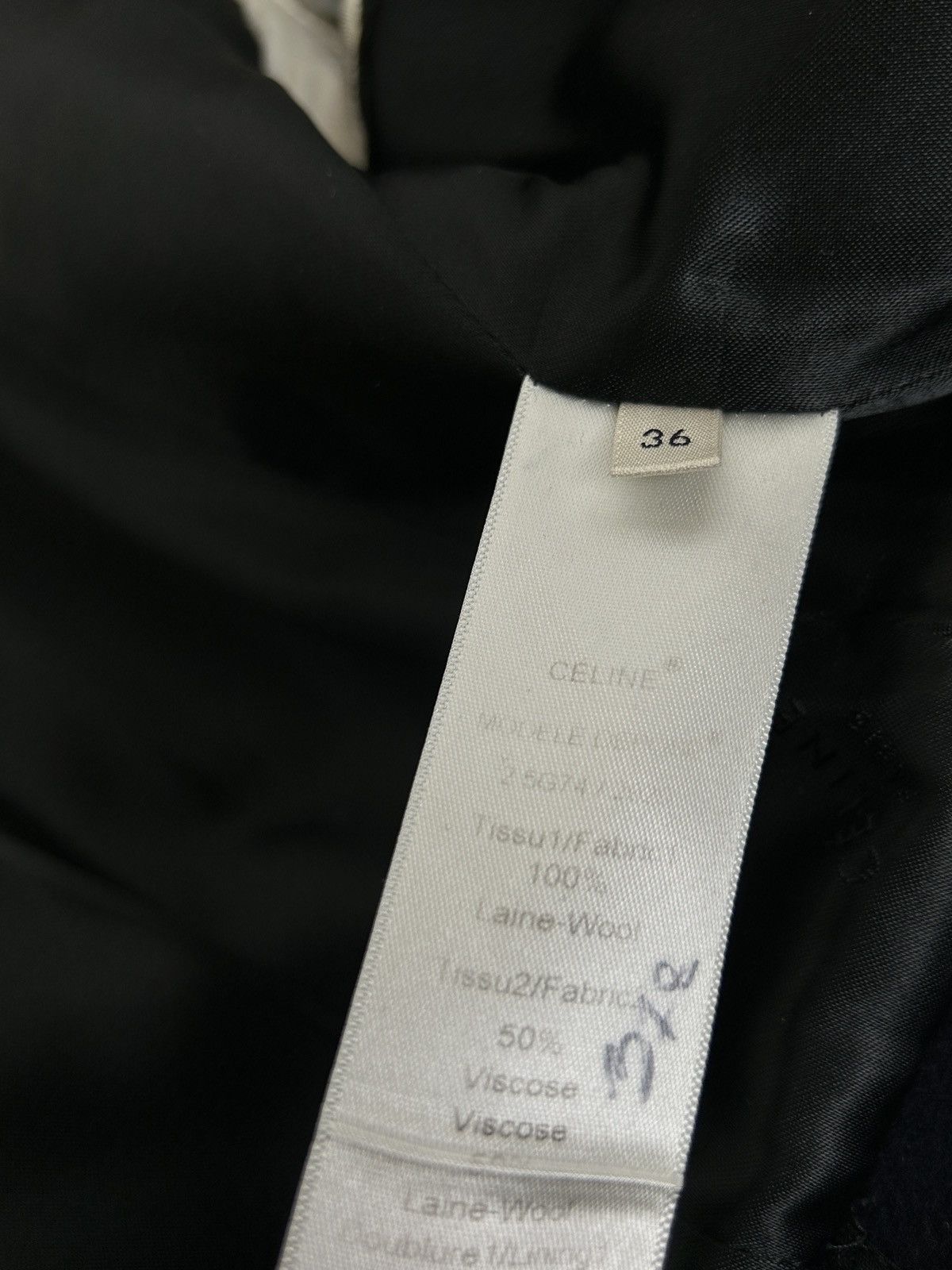 Celine Celine Fit And Flare Tailored Pleated Back Wool Coat Black Size XS / US 0-2 / IT 36-38 - 11 Thumbnail