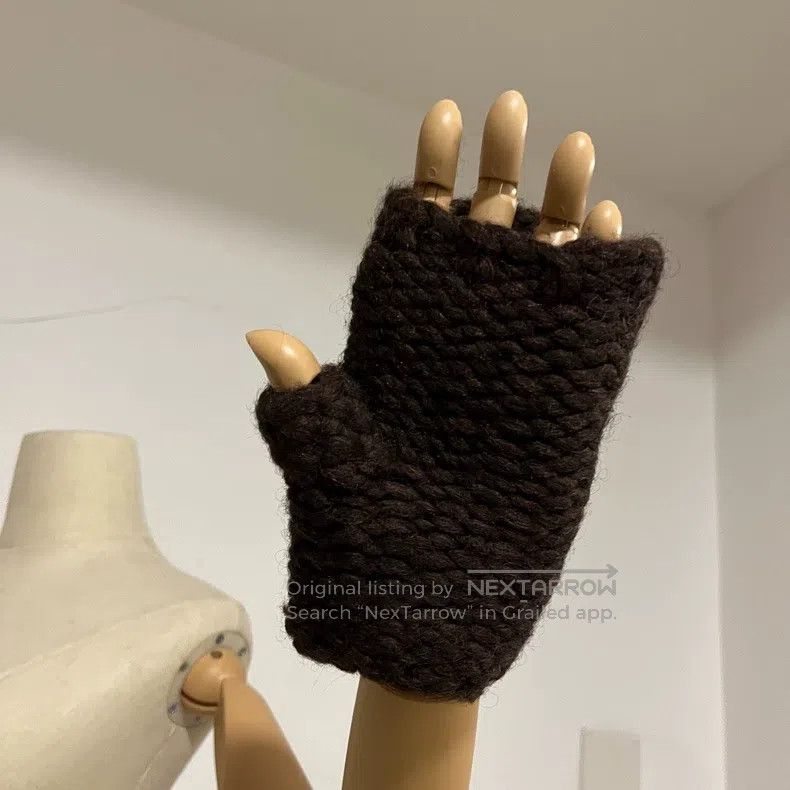 Vivienne Westwood Vivienne Westwood Chunky knitted gloves Size ONE SIZE - 1 Thumbnail