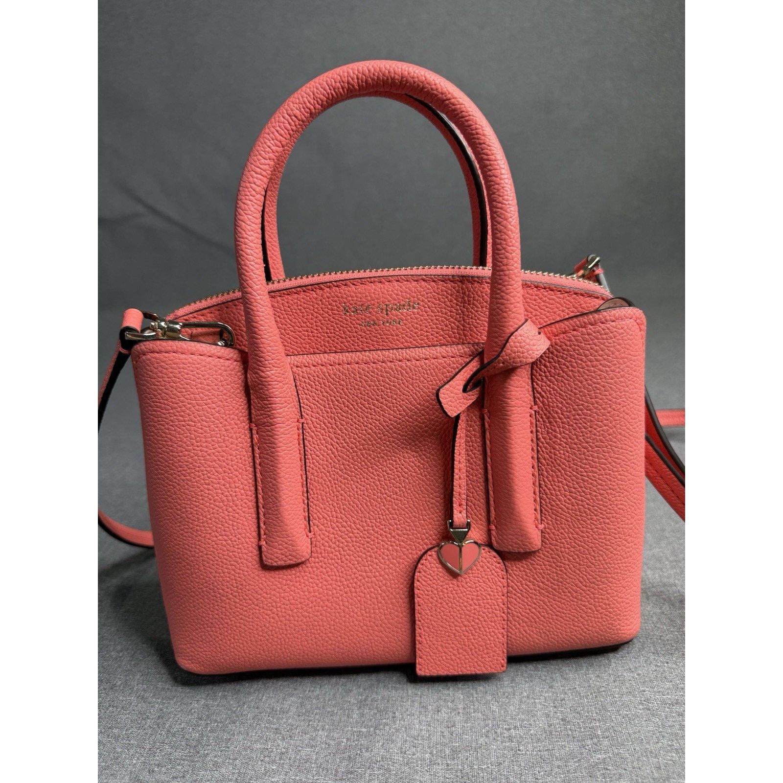 Kate Spade New York Mini Margaux Leather Satchel Bag Pebbled, Women's