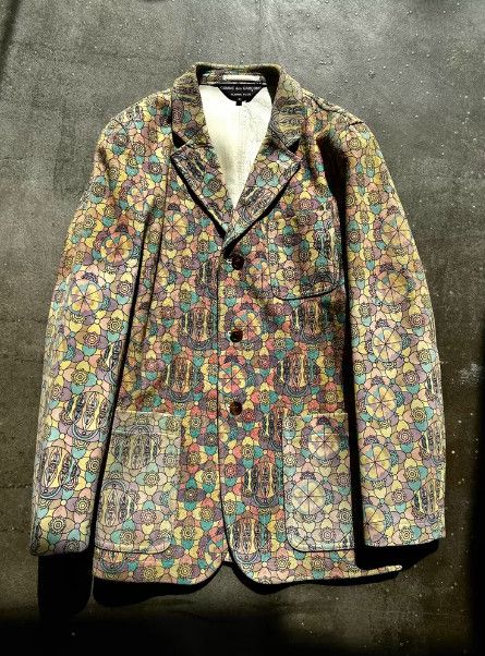 Comme des Garcons 2001AW Runway Horsehide Leather Blazer (Psychedelic Era) Size 42L - 1 Thumbnail