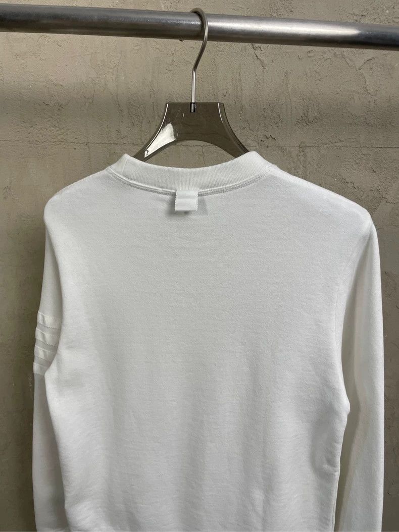 Thom Browne Thom browne Limited edition pure white four-striped round-n Size US S / EU 44-46 / 1 - 4 Thumbnail