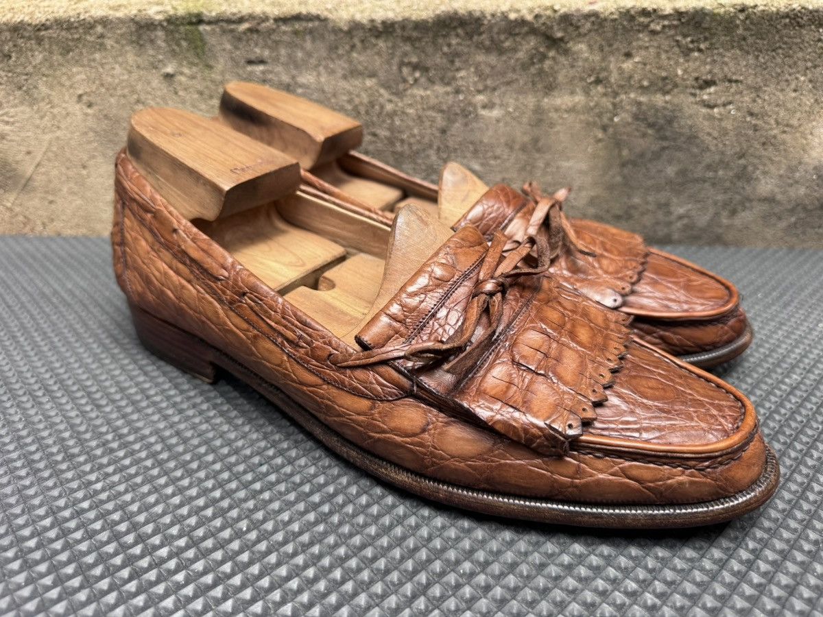 Bally Rare Bally Craig Vintage Italy Crocodil Kiltie Tassel Size US 10.5 / EU 43-44 - 4 Thumbnail