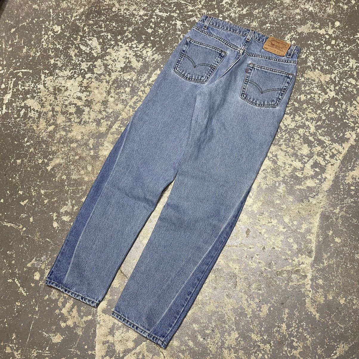 Levi's × Vintage Vintage Levi’s 550 Relaxed Fit Stripe Blue Denim USA 90s Size US 30 / EU 46 - 2 Thumbnail