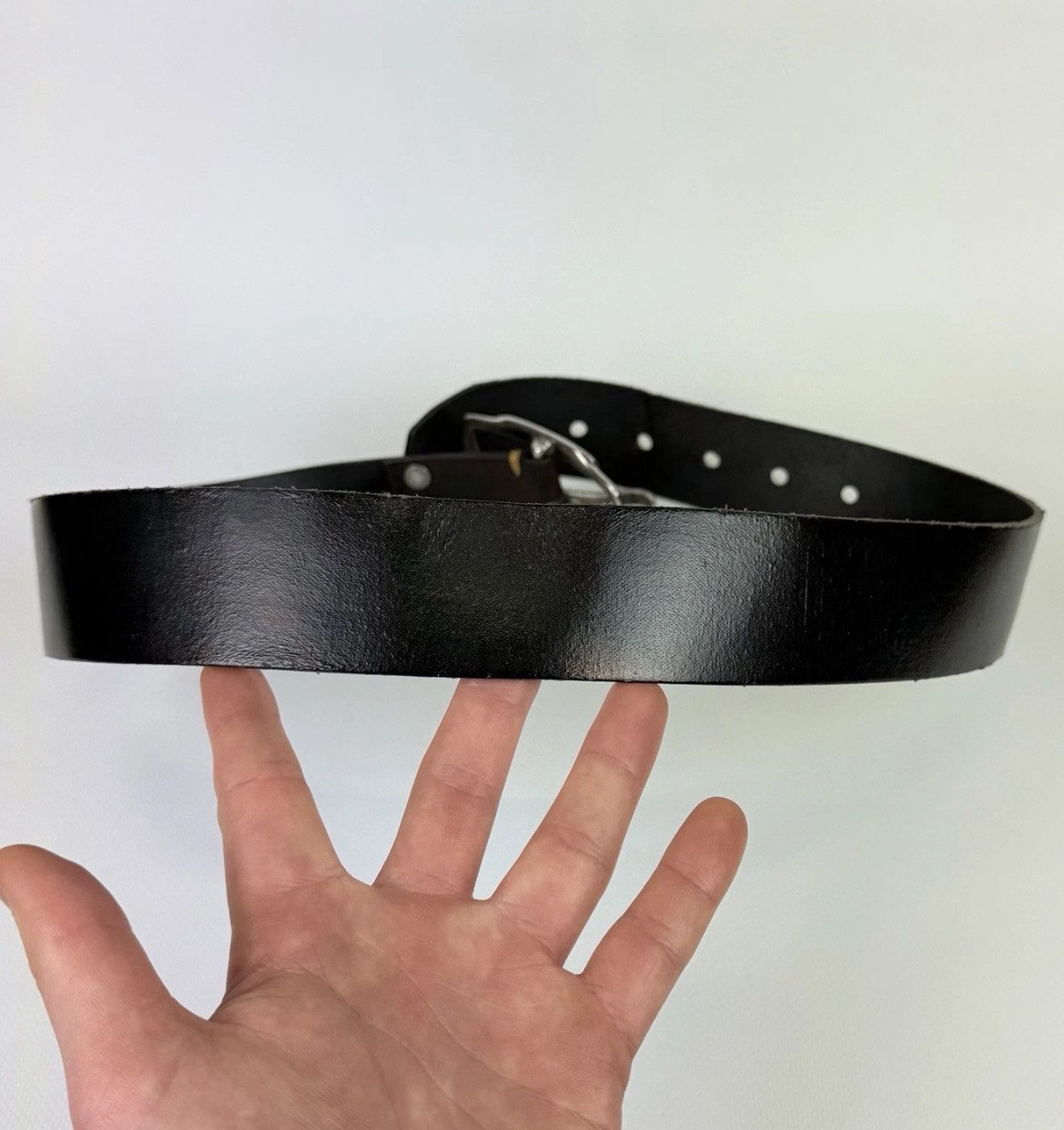 G-Star G-Star Raw Avant Garde Leather Metal Belt Black Bronze Metal Size ONE SIZE - 5 Thumbnail