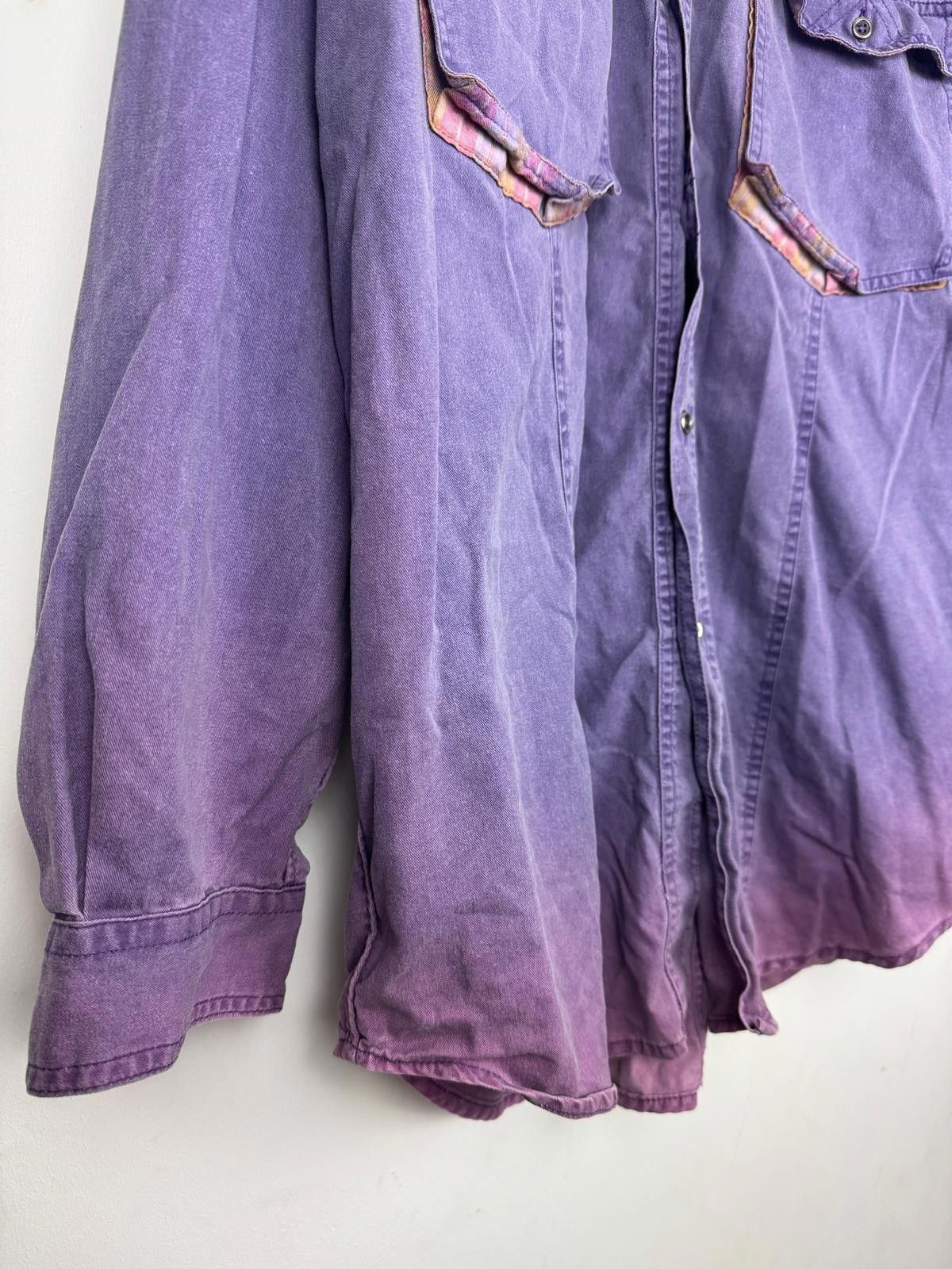 Other Vintage Lambert & Lynch Purple Wash Ombré Shirt - Size XL Size US XL / EU 56 / 4 - 6 Thumbnail