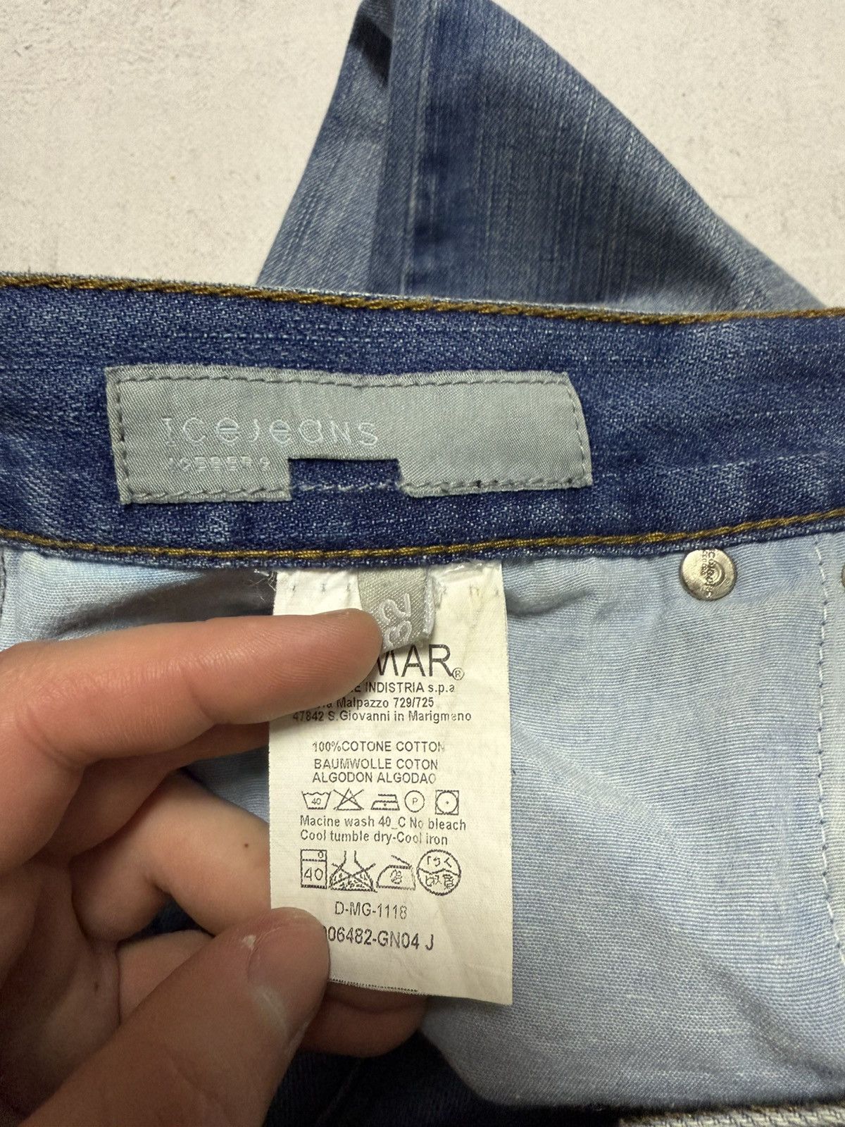 Iceberg × Japanese Brand Vintage Iceberg Jeans Denim Pants Distressed Washed Straight Size US 32 / EU 48 - 12 Thumbnail