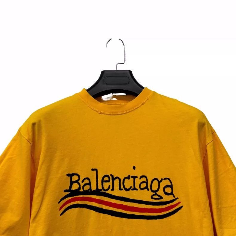 Balenciaga Balenciaga Yellow Short Sleeve T-Shirt XXS Size-2506 Size US XXS / EU 40 - 3 Thumbnail