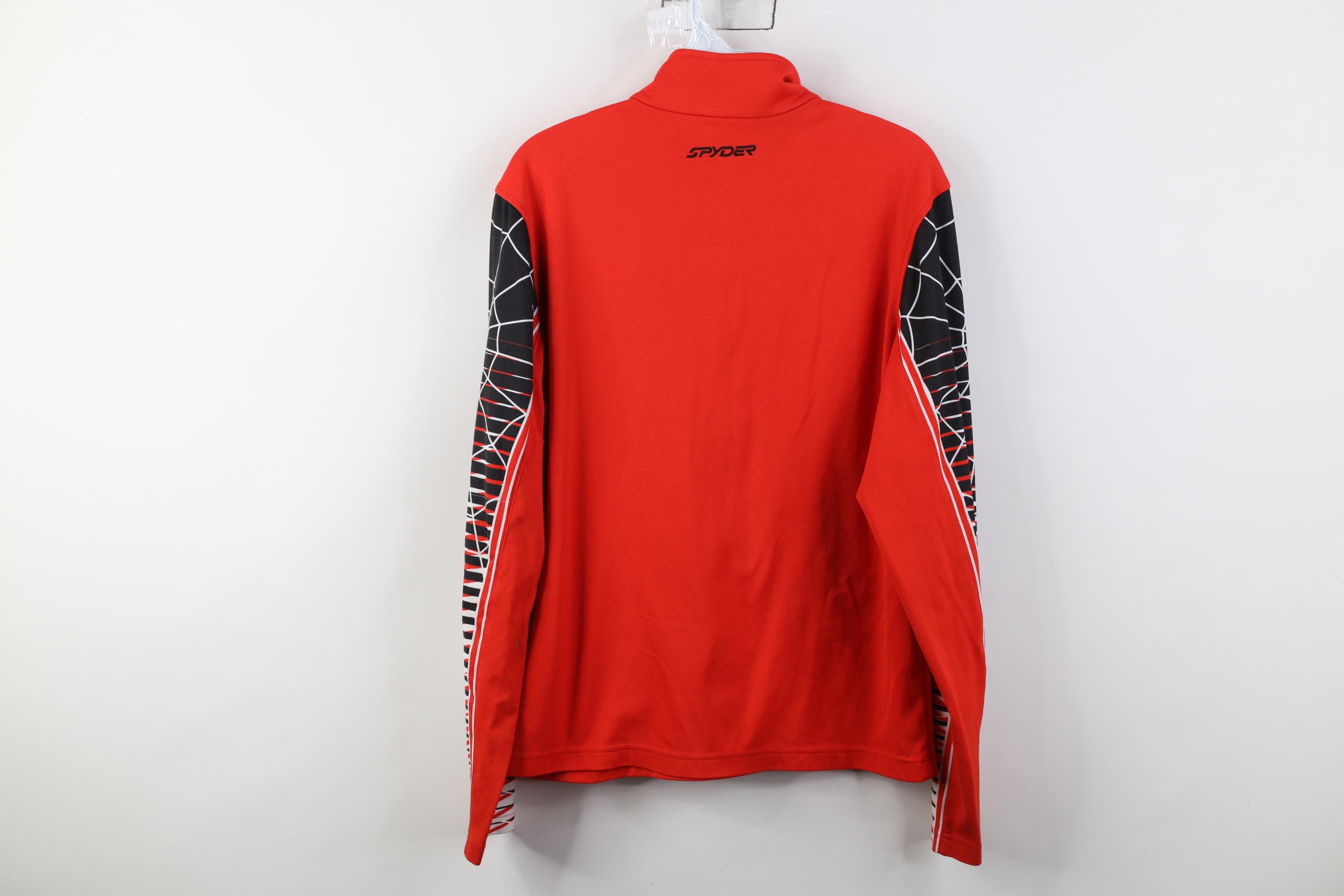 Spyder Spyder Spider Web Big Logo 1/4 Zip Pullover Jacket Top Red Size US S / EU 44-46 / 1 - 15 Thumbnail