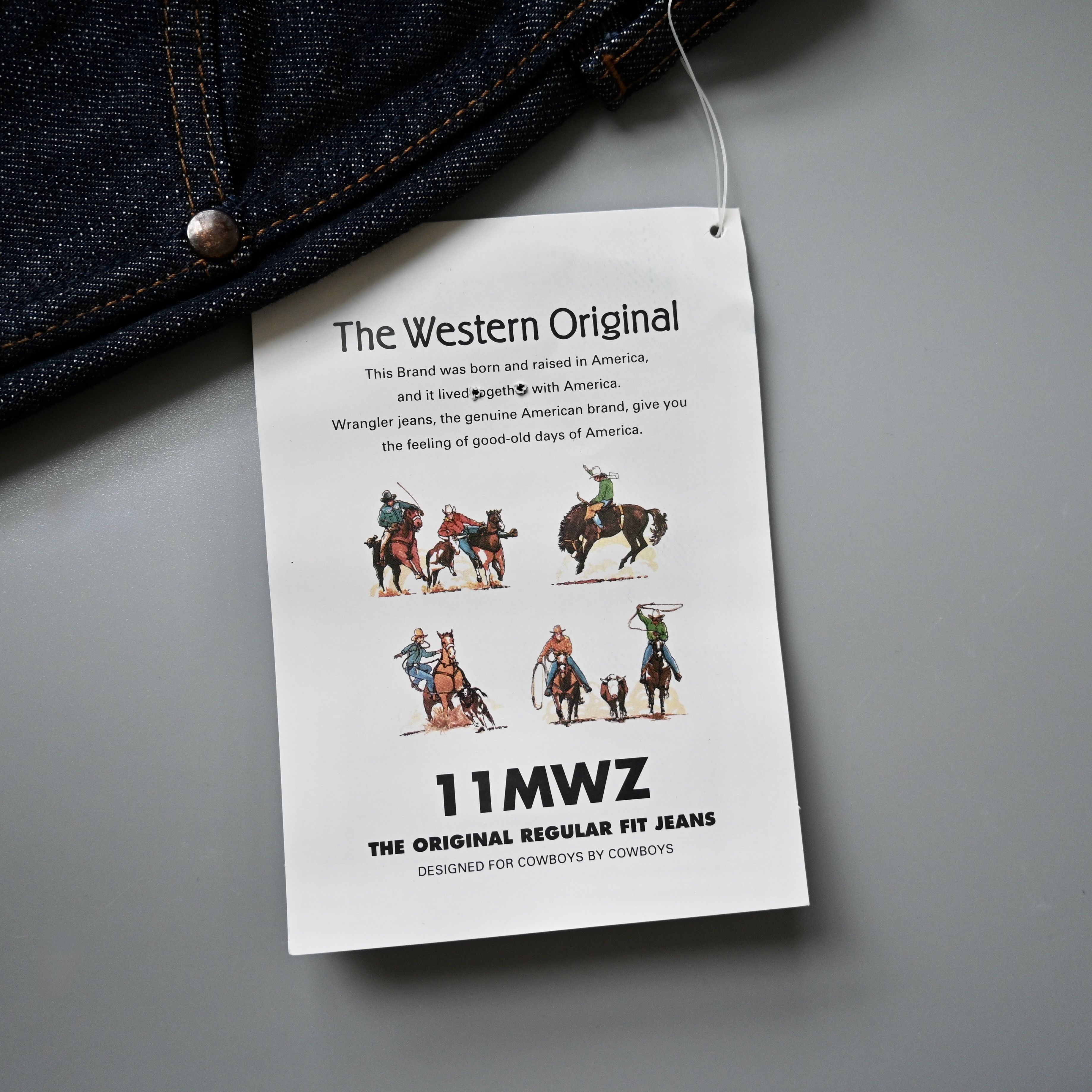 Japanese Brand DEADSTOCK 1990s Wrangler 11MWZ denim jeans made in Japan Size US 34 / EU 50 - 15 Thumbnail