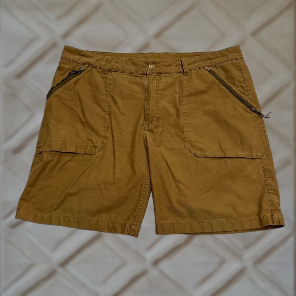 Mountain Hardwear Mountain Hardwear AP Outdoor Shorts Large Brown Utility Zip Pocket Hiking Mens Size US 33 - 1 Thumbnail