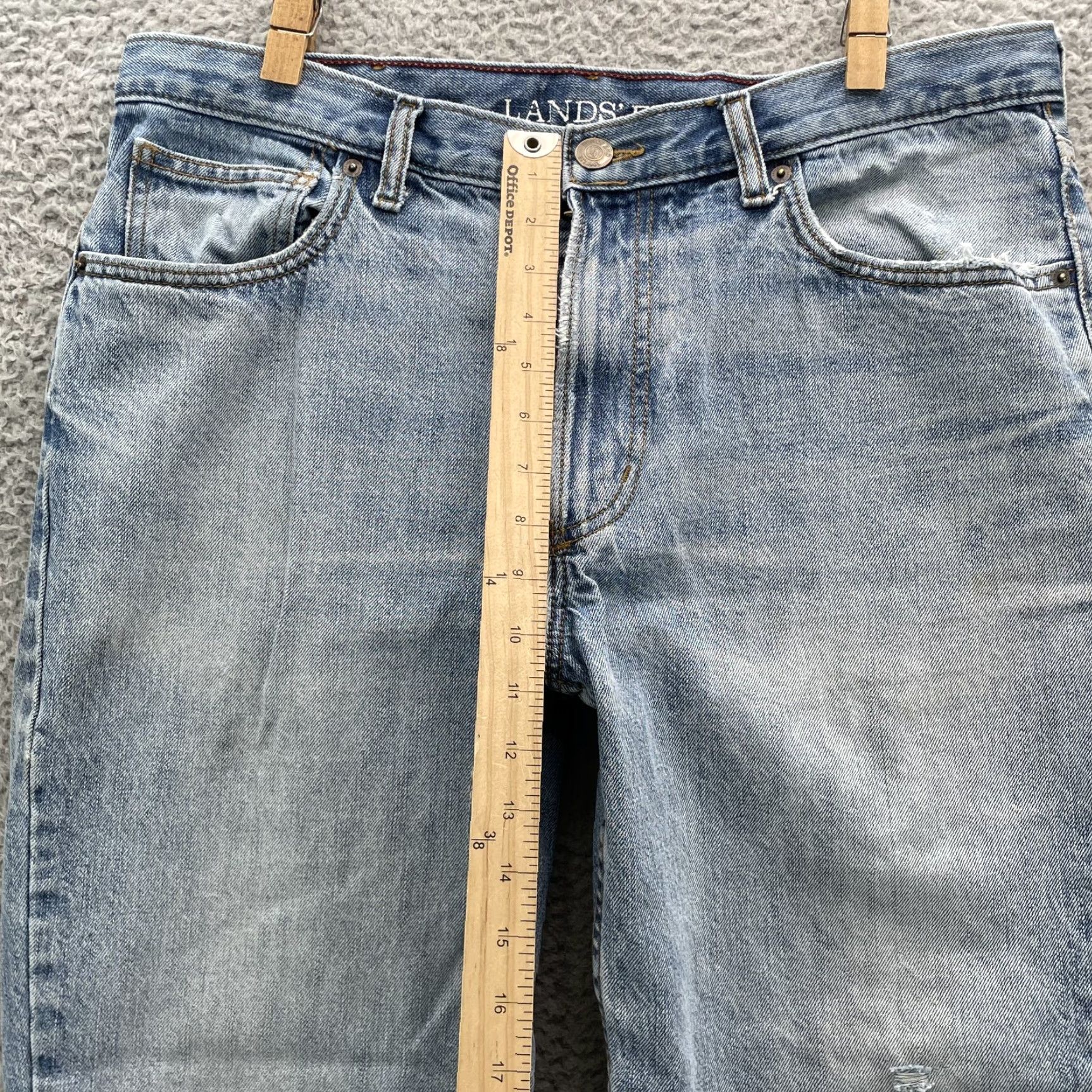 Lands' End Lands End Jeans Mens 36x28* Traditional Fit Y2k Streetwear Workwear Academia 90s Shirt Mens Jeans Size US 36 / EU 52 - 6 Thumbnail