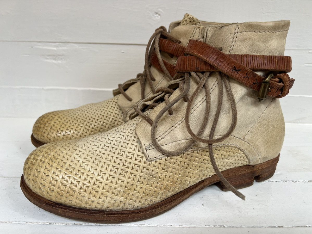 A.S.98 A.S.98 Leather Boho Biker Boots Size US 9 / IT 39 - 3 Thumbnail