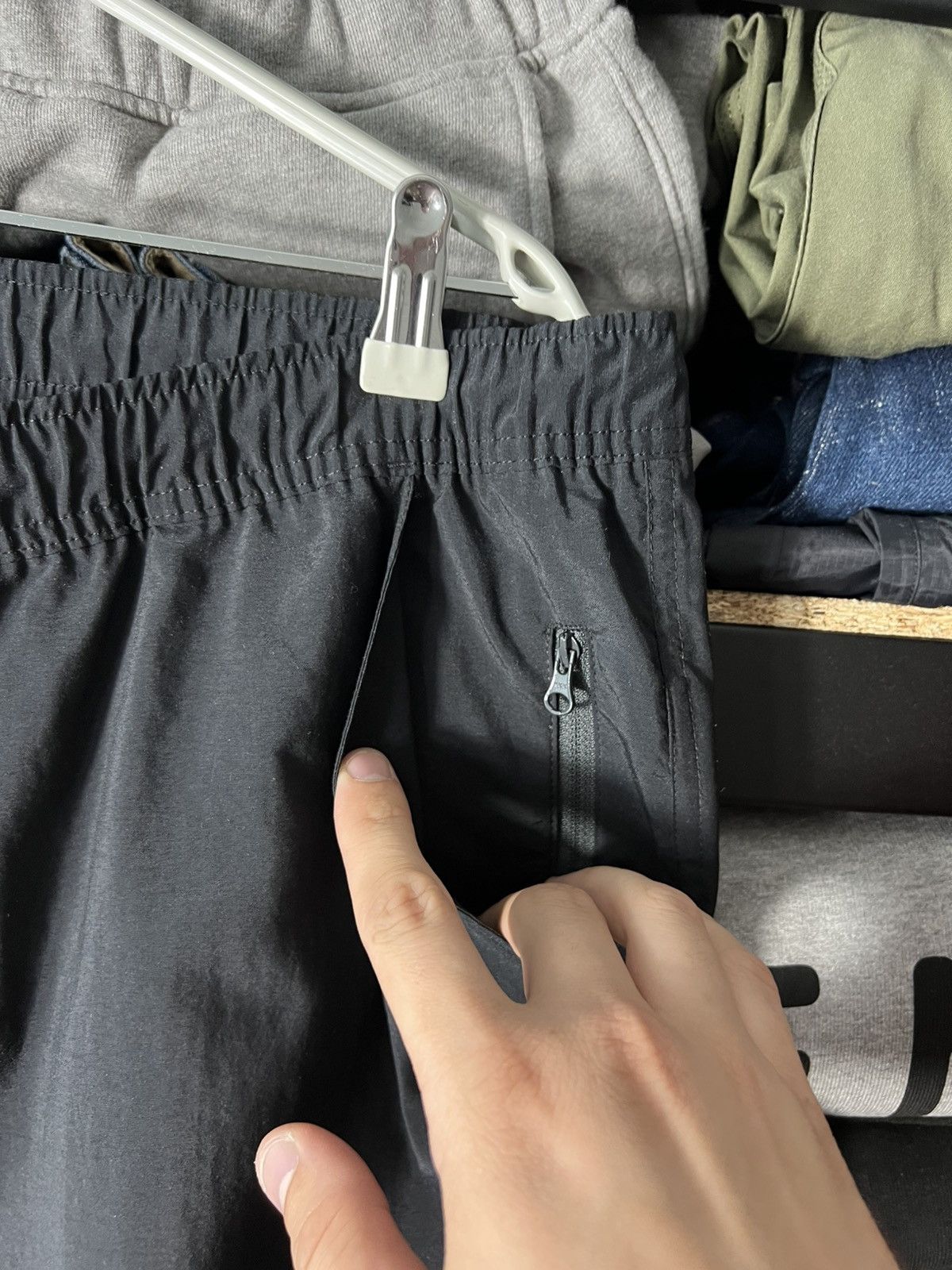 Nike 📌 Y2K Nike Utility Track Cargo Pants Vintage Black Techwear Size US 34 / EU 50 - 7 Thumbnail