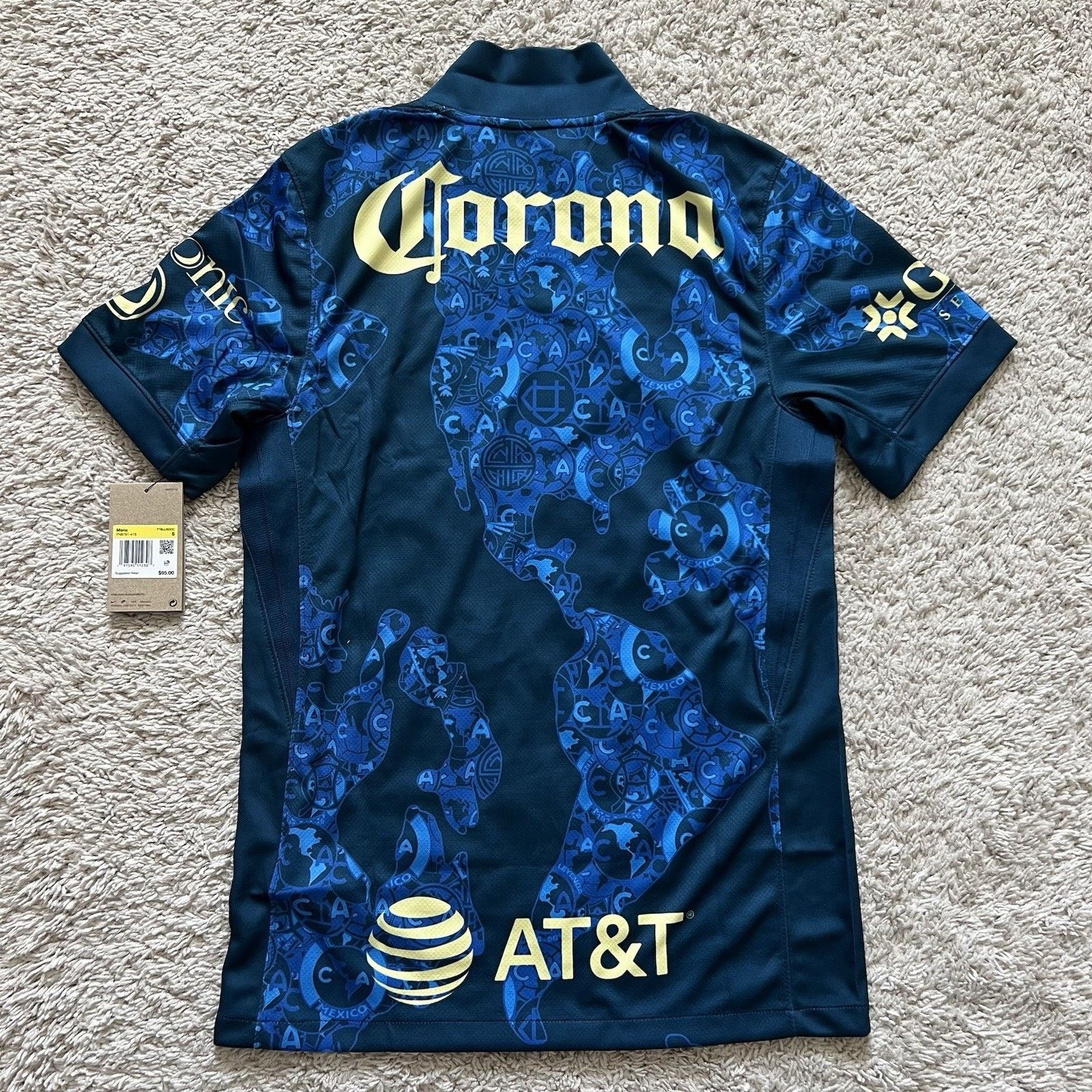 Nike Nike Club America 2024/25 Away Blue Soccer Jersey Small NWT Size US S / EU 44-46 / 1 - 9 Thumbnail