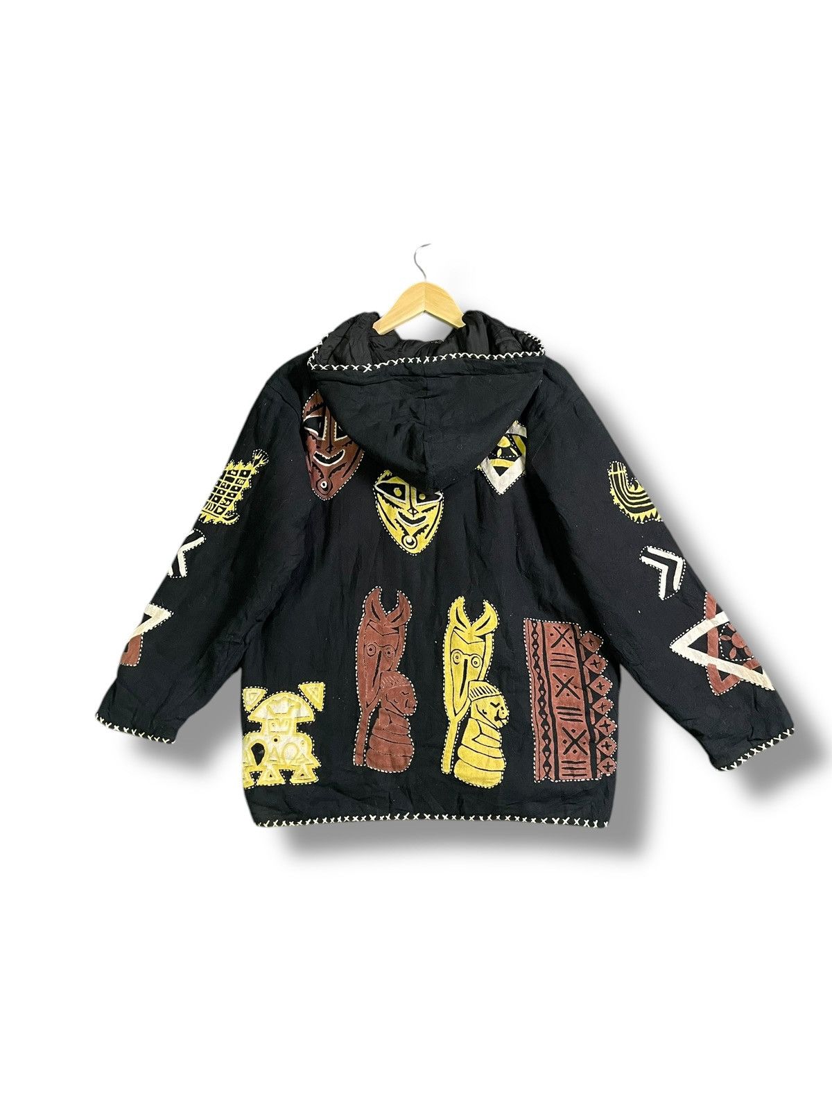 Designer × Vintage Native American West Hooded Jacket (38) Size US M / EU 48-50 / 2 - 3 Thumbnail