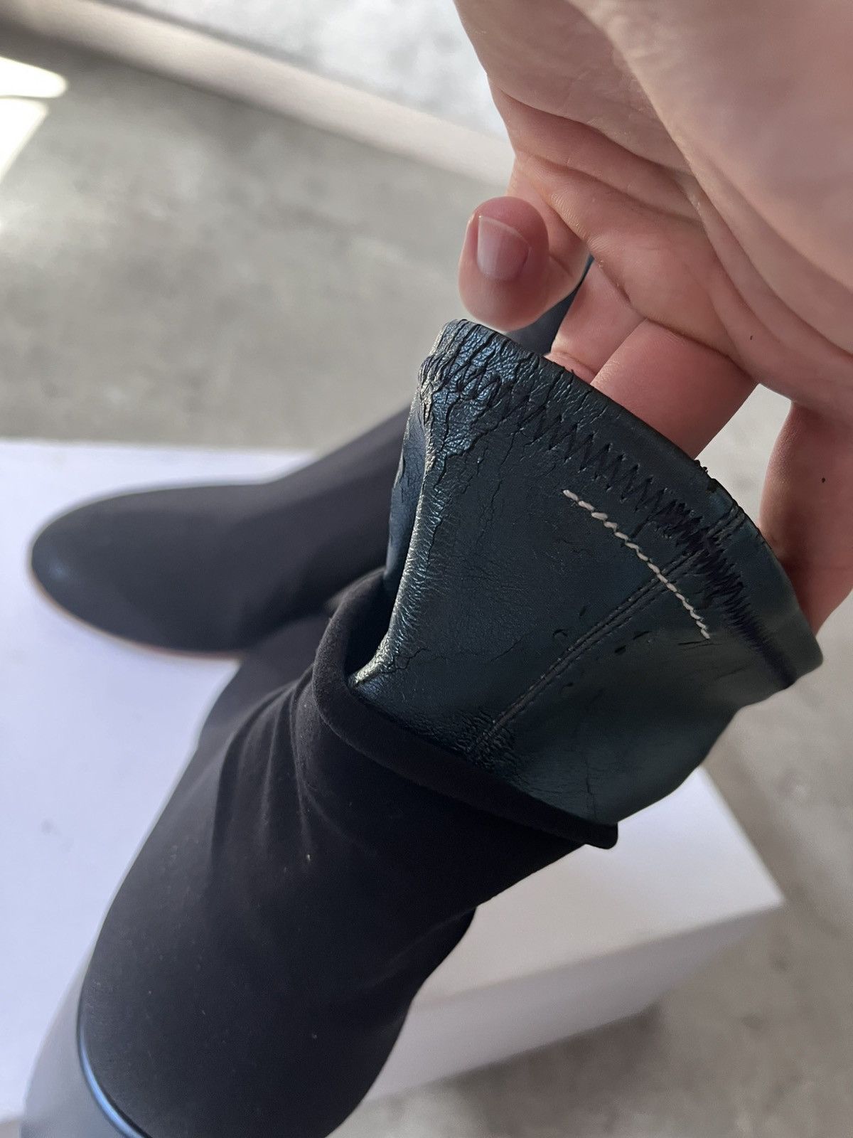 Maison Margiela Maison Margiela MM6 Faux Leather Socks Ankle heels Size US 9 / IT 39 - 8 Thumbnail