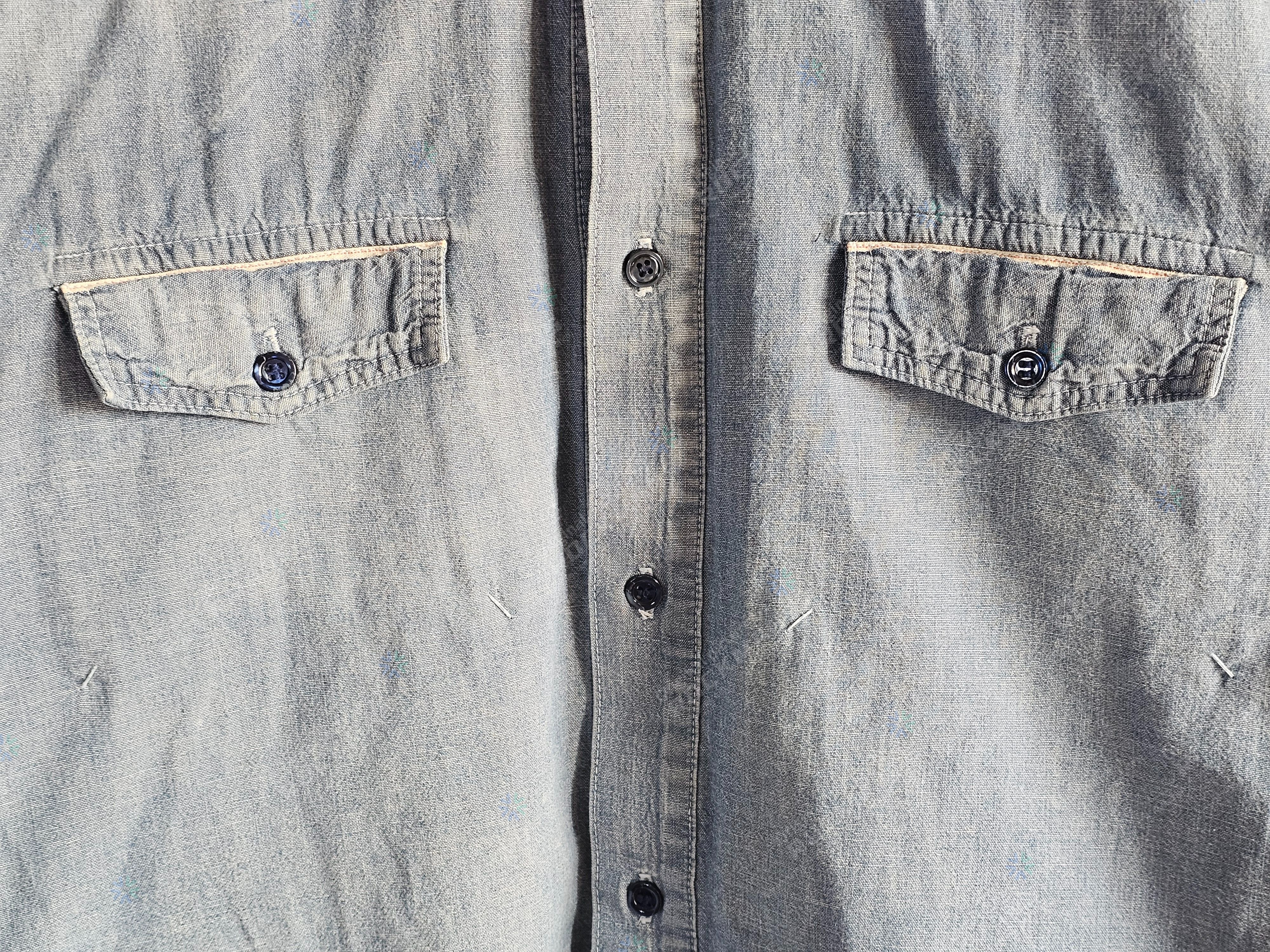 Dior Dior Men's Button-Down Long-Sleeve Denim Shirt 38/L Size US L / EU 52-54 / 3 - 3 Thumbnail