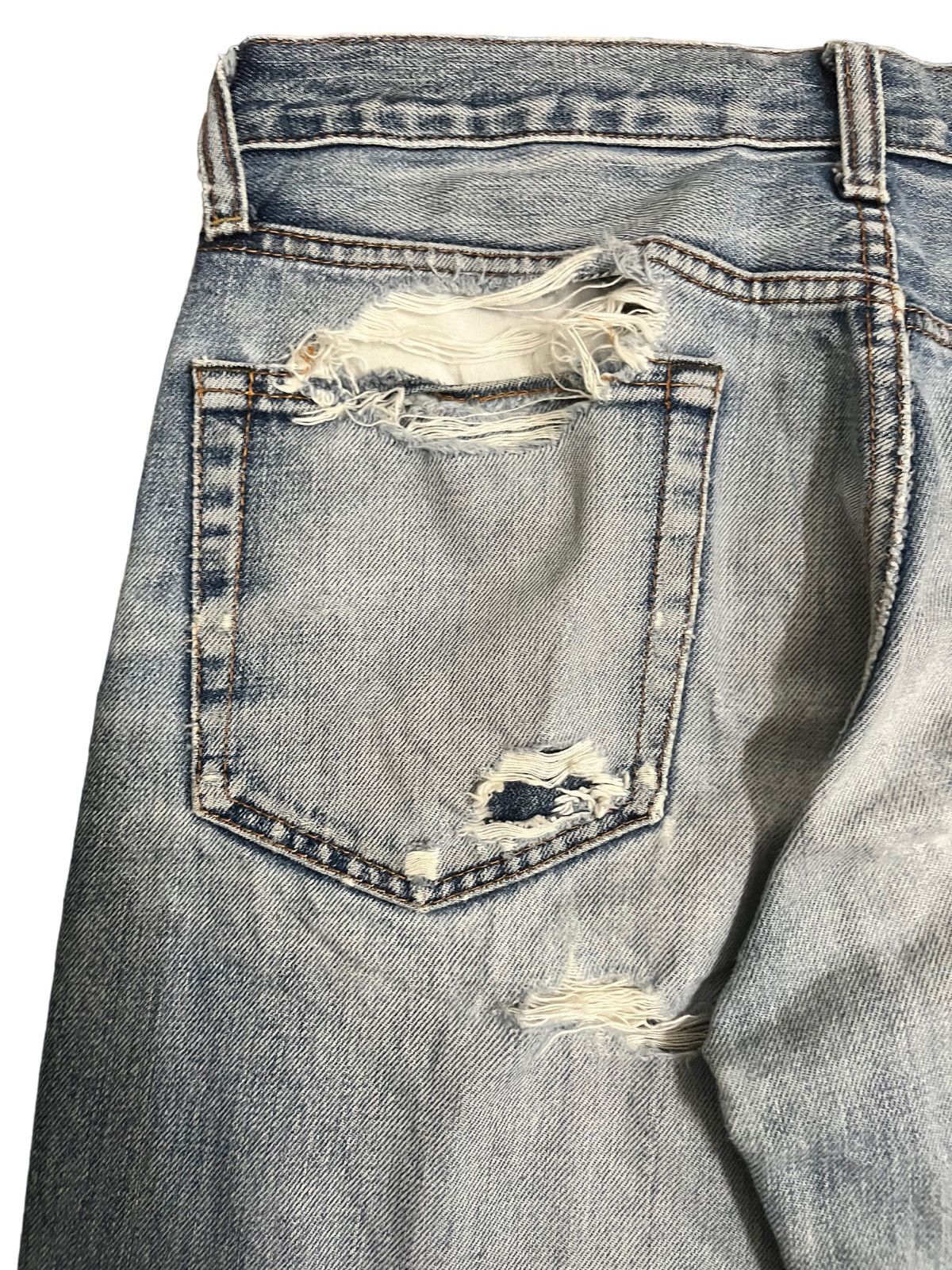 George Cox Japanese Cox Distressed Denim Size US 32 / EU 48 - 9 Thumbnail