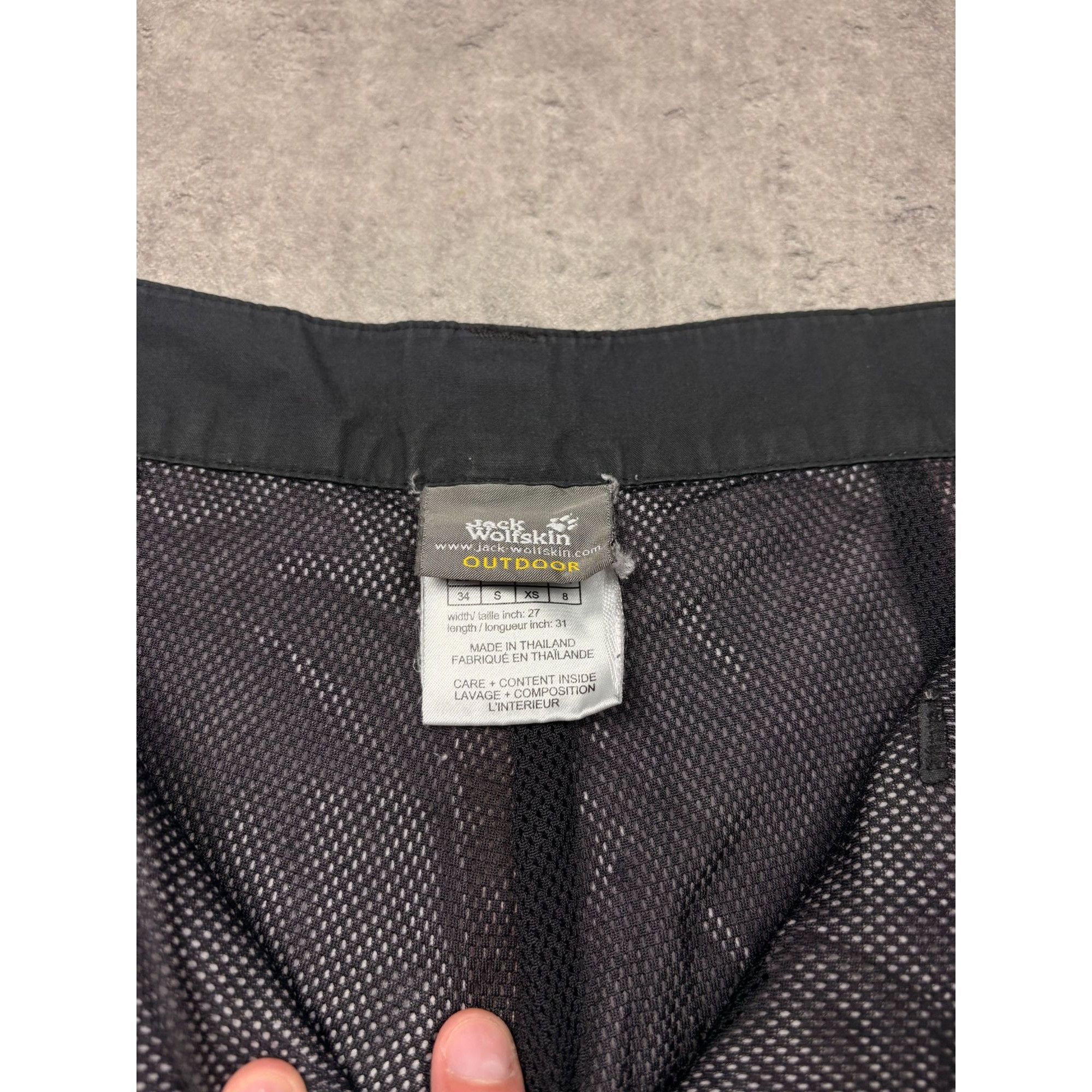 Jack Wolfskin Jack Wolfskin Black Hiking Trousers | Size XS (34) | Great C Size 24" / US 00 / IT 34 - 5 Thumbnail