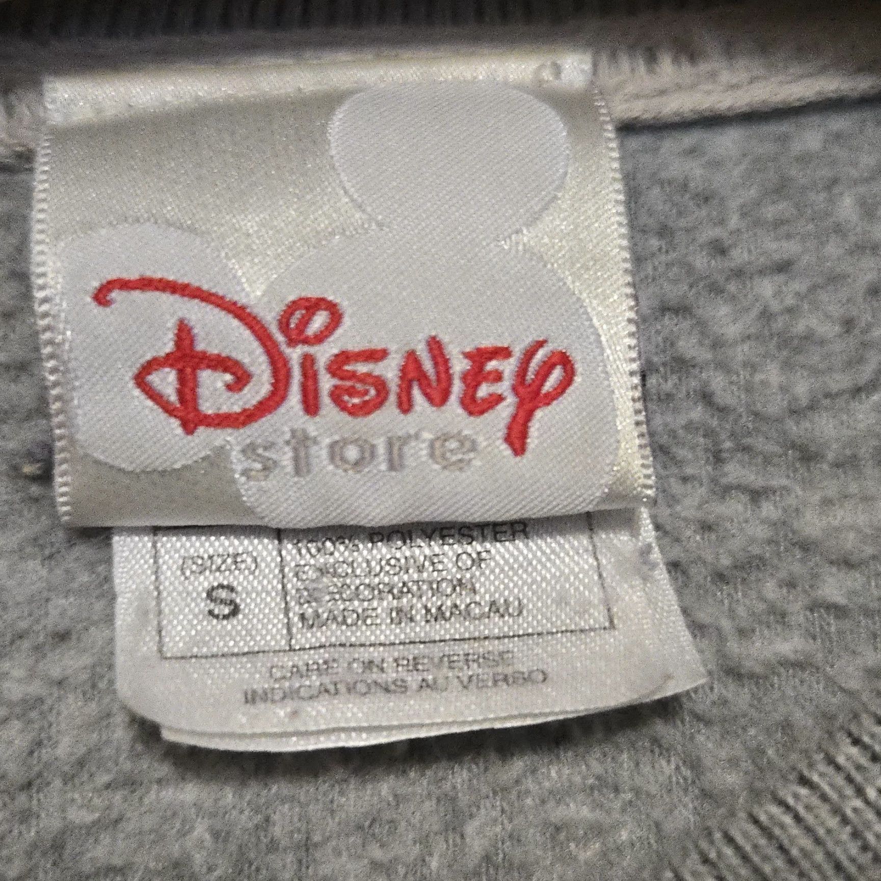 Disney Disney Sweatshirt Mens S Gray Fleece Embroidered Logo Star of Stripes Pooh 90s Vintage Tigger Costume Cartoon Size US S / EU 44-46 / 1 - 6 Thumbnail