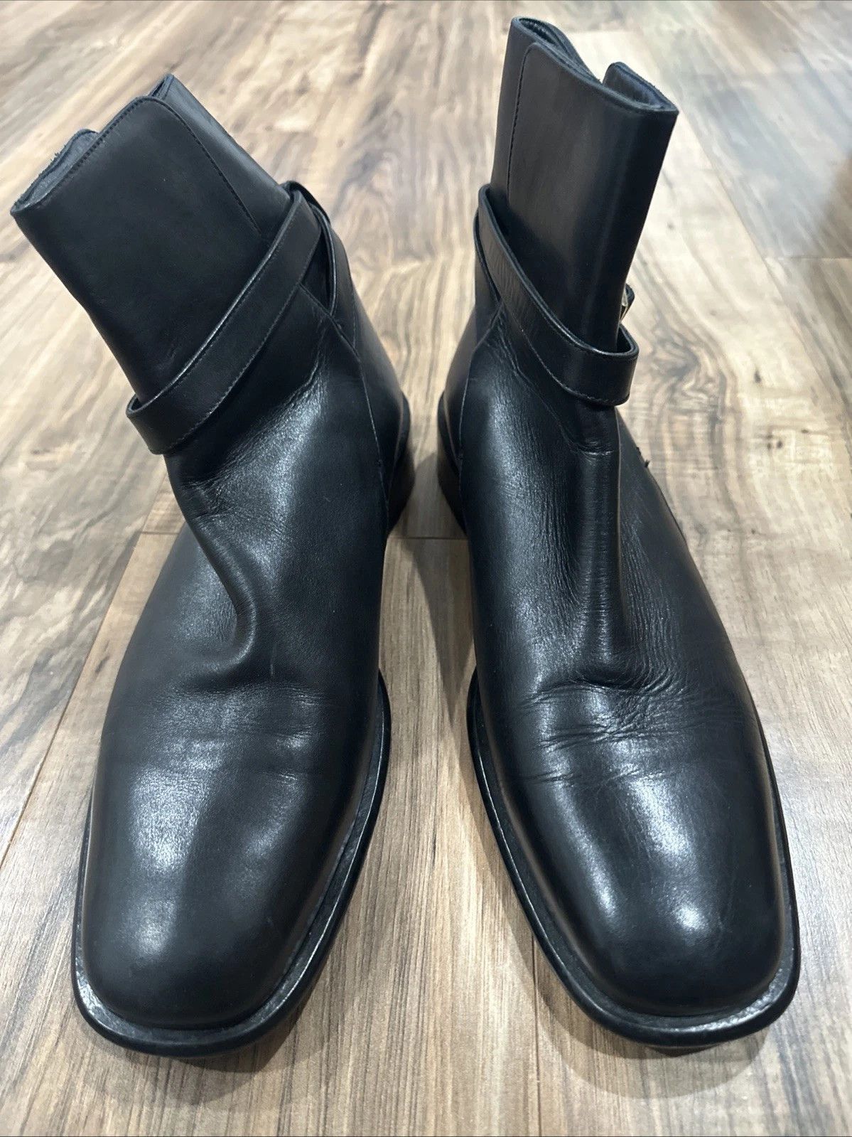 Gucci Gucci Jodhpur Boots Black Leather 12 Buckle Strap Size US 12 / EU 45 - 3 Thumbnail