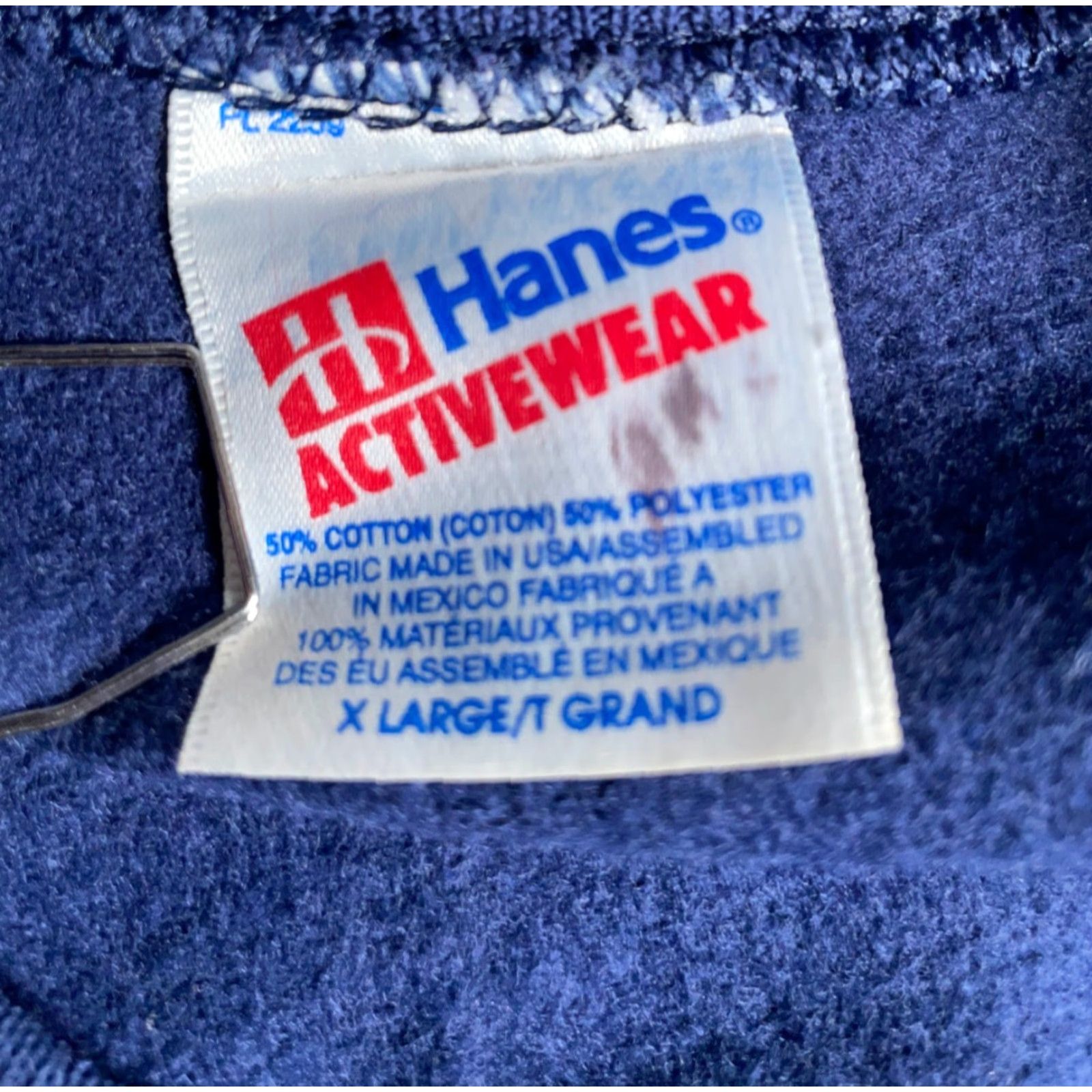 Hanes VINTAGE Hanes Sweatshirt Adult XL Dark Blue 90s Sunflower Teacher Graphic Print Crew Neck Pullover Regular Women’s Size XL / US 12-14 / IT 48-50 - 3 Thumbnail