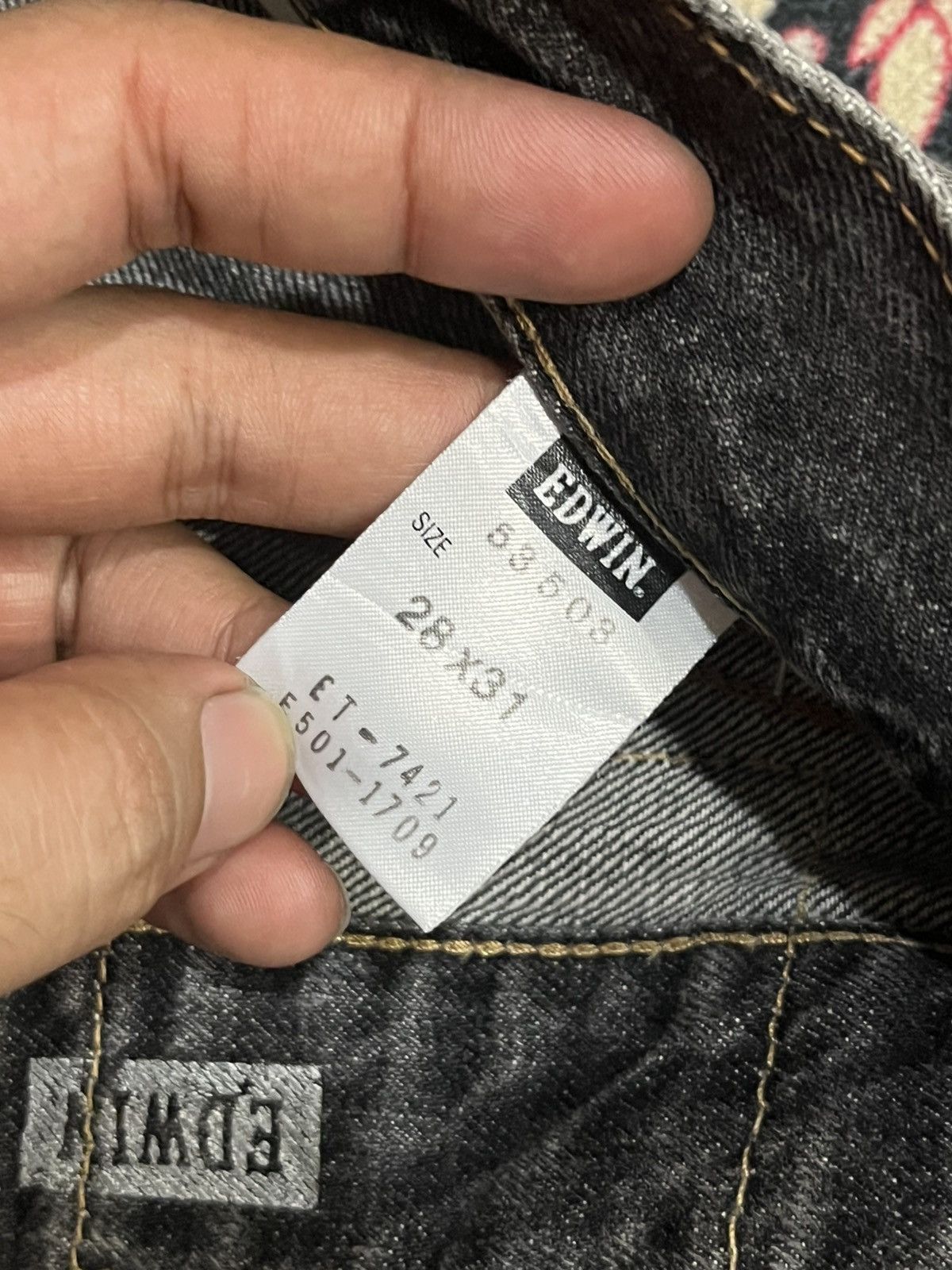 Edwin Vintage Japan Edwin 503 Sulpher Faded Washed Straight Jeans Size US 28 / EU 44 - 17 Thumbnail