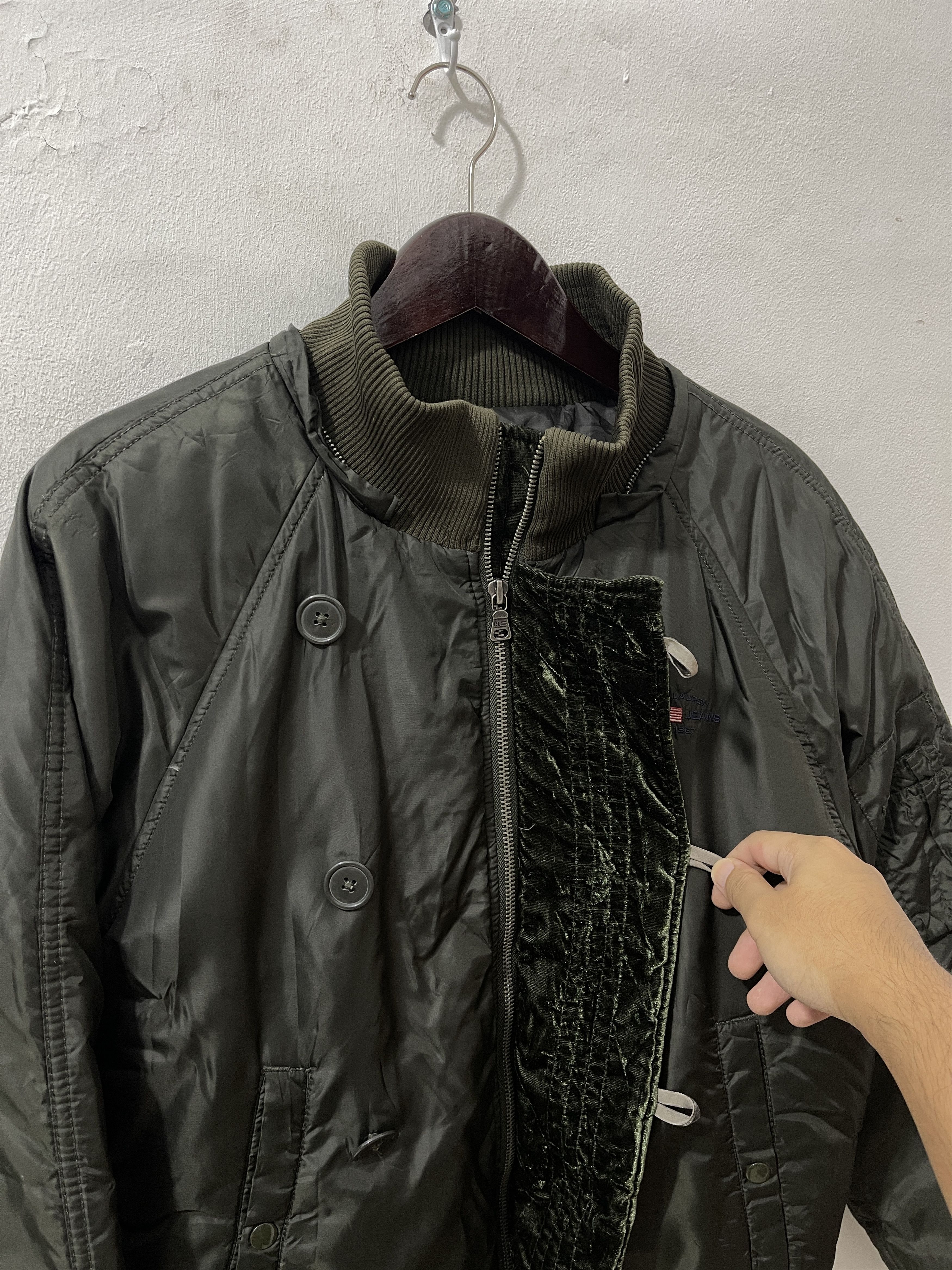 Vintage Vintage Ralph Lauren Military Down Puffer Jacket Size US L / EU 52-54 / 3 - 3 Thumbnail