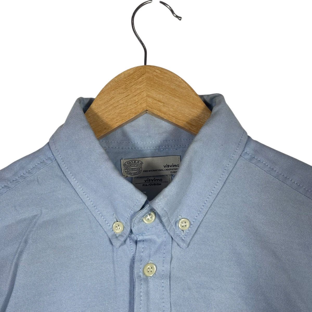 Visvim VISVIM Button-Down Oxford Shirt Light Blue Japanese Designer Size US M / EU 48-50 / 2 - 5 Thumbnail