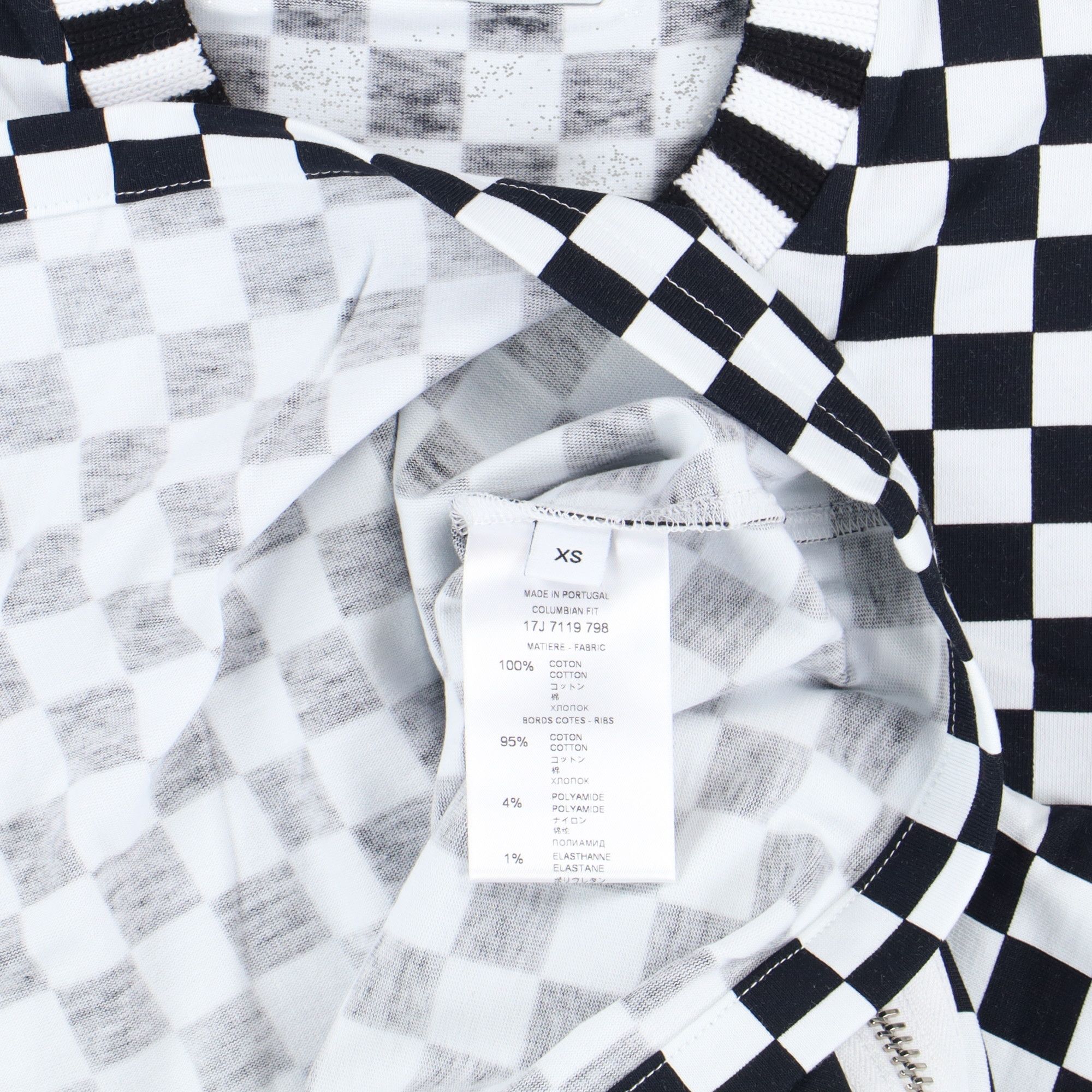 Givenchy Checkerboard Zip Detail Oversized T-Shirt Size US XS / EU 42 / 0 - 6 Thumbnail