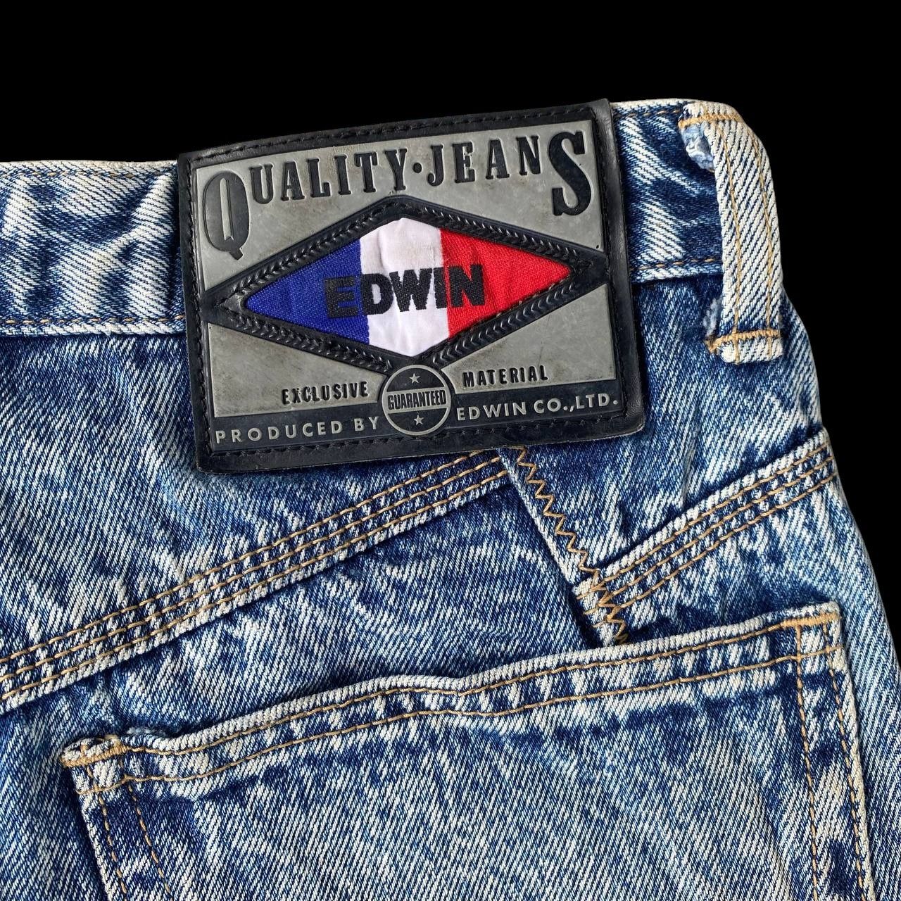 Vintage Vintage 80s/90s Edwin Acid Wash Dirty Tapered Retro Grunge Size US 28 / EU 44 - 16 Thumbnail