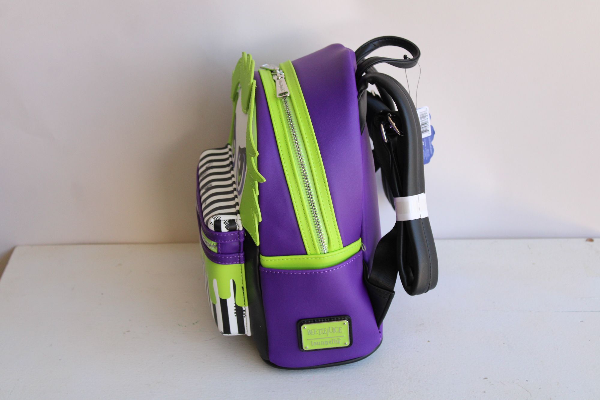Other Loungefly Beetlejuice Backpack, New With Tags, Green and Pur Size ONE SIZE - 8 Thumbnail