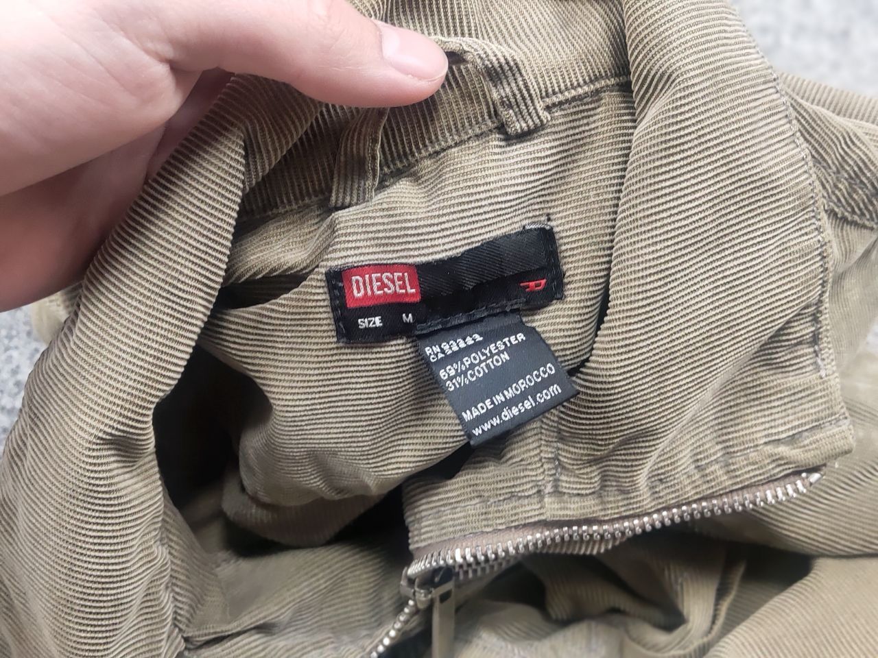 Diesel Vintage 90's Diesel corduroy Cropped jacket zip Long sleeve Size M / US 6-8 / IT 42-44 - 13 Thumbnail