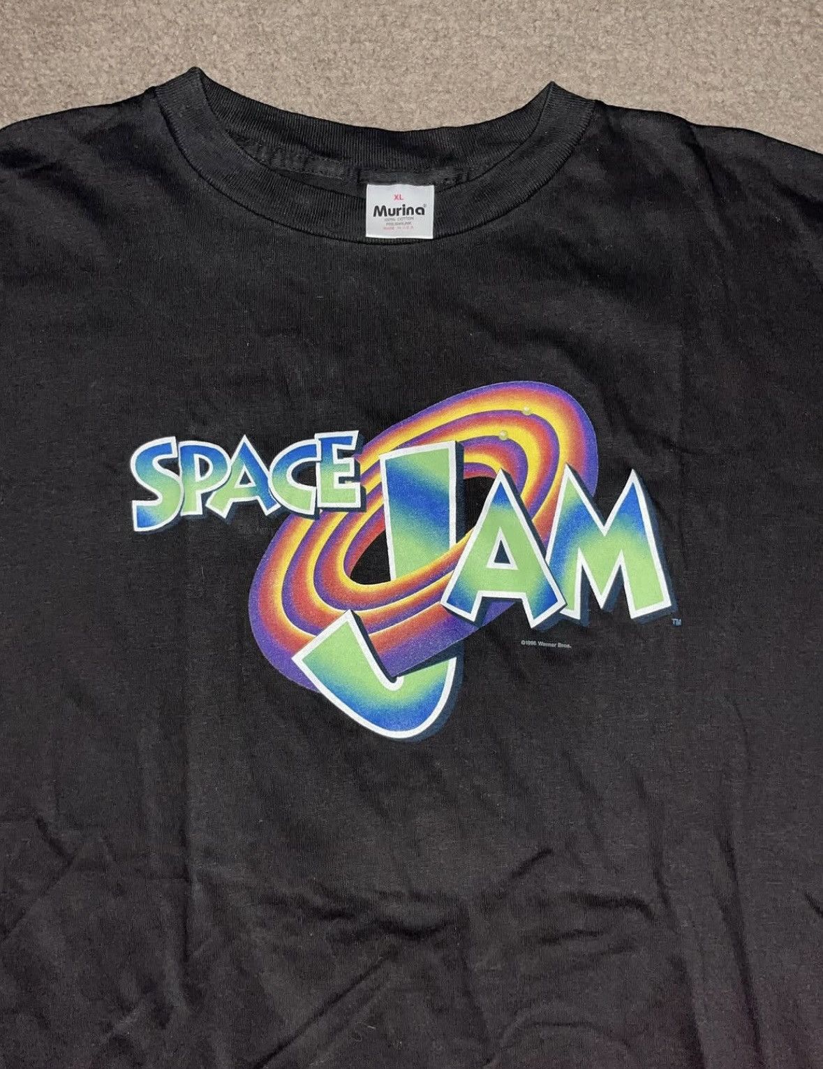 Vintage Vintage 1998 Space jam movie promo tee Size US XL / EU 56 / 4 - 1 Thumbnail