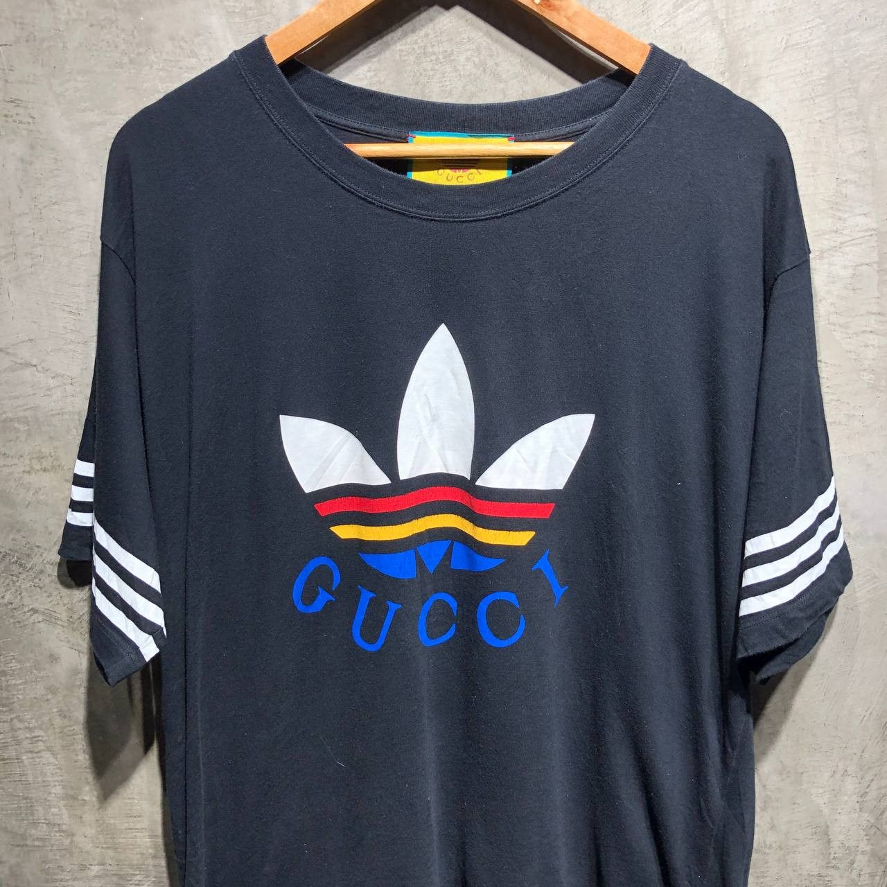Adidas × Gucci Gucci X Adidas Trefoil Logo Tee Size US L / EU 52-54 / 3 - 2 Thumbnail