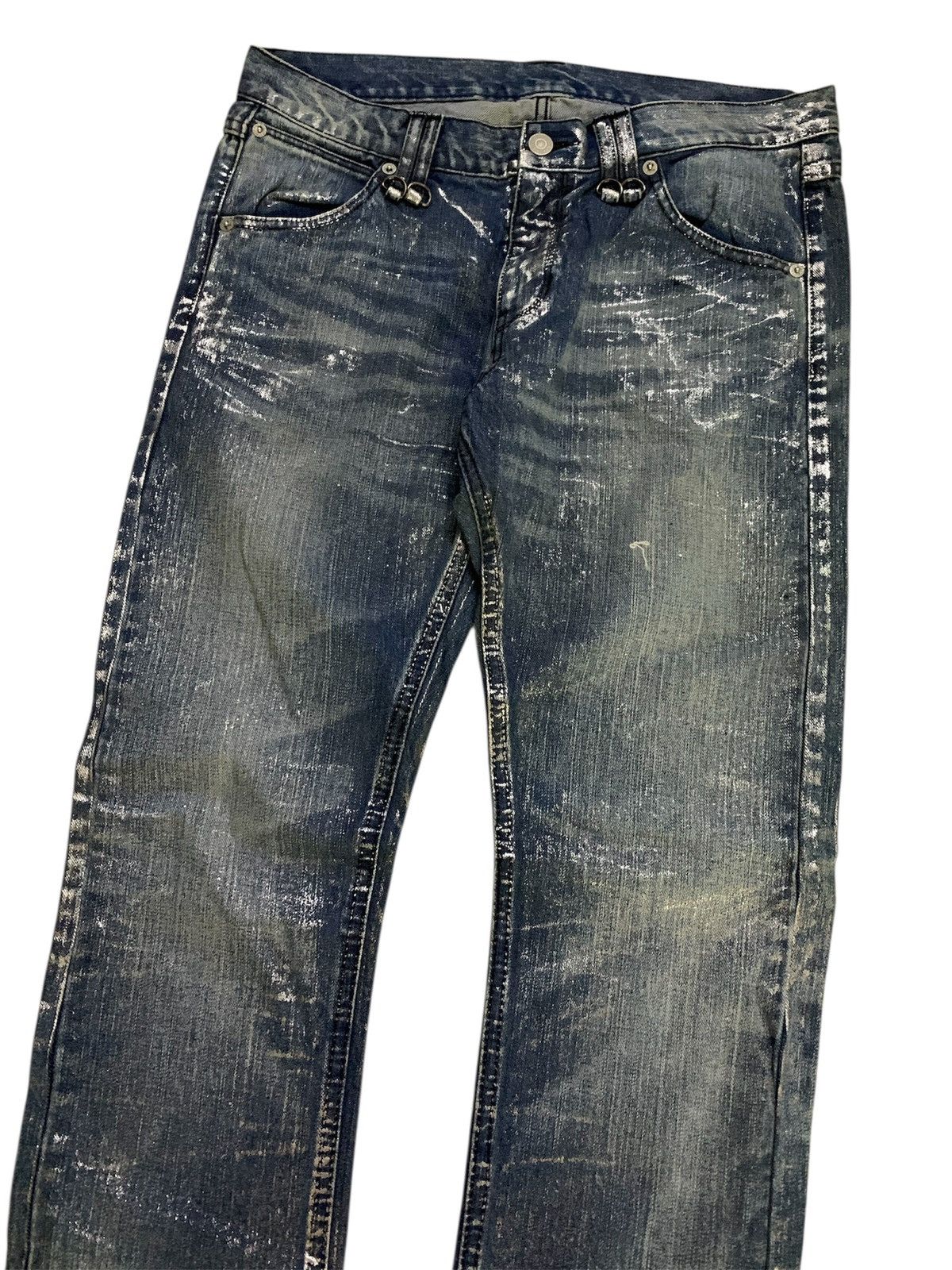 BUFFALO BOBS 💥Buffalo Bobs Silver Style Dior Waxed Clawmark Denim Size US 32 / EU 48 - 4 Thumbnail