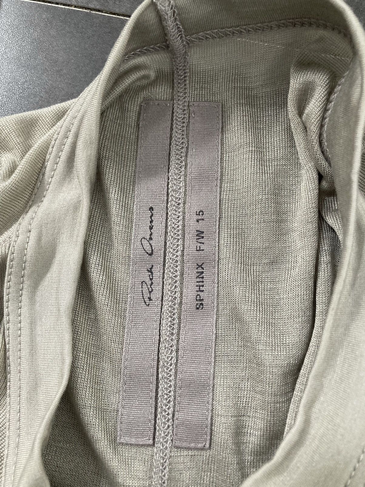 Rick Owens F/W 15 "SPHINX" Sample Silk Longsleeve Second Skin T-Shirt Size US M / EU 48-50 / 2 - 12 Thumbnail