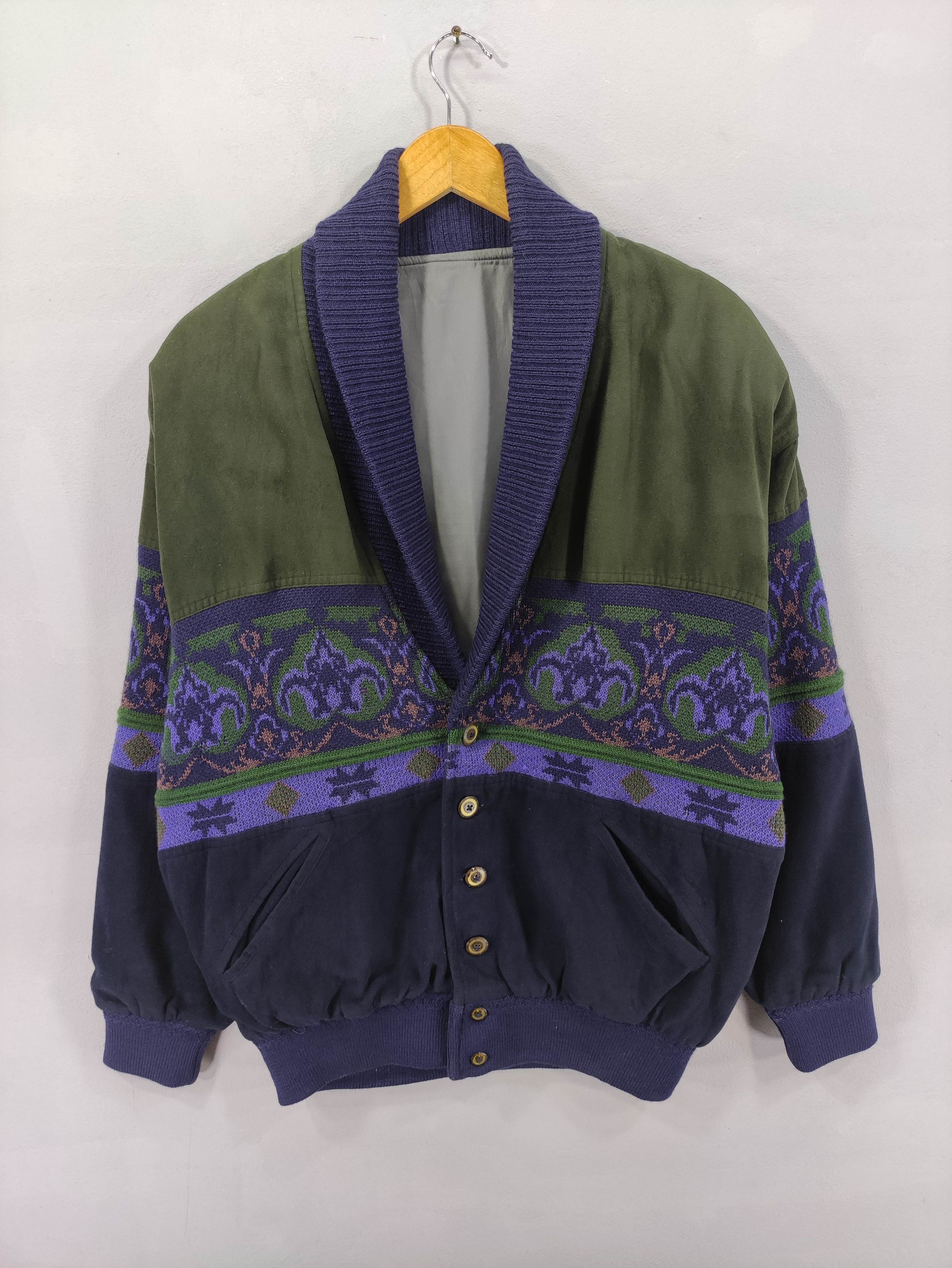 Aran Isles Knitwear × Cardigan × Vintage Vintage Cardigan Knit 