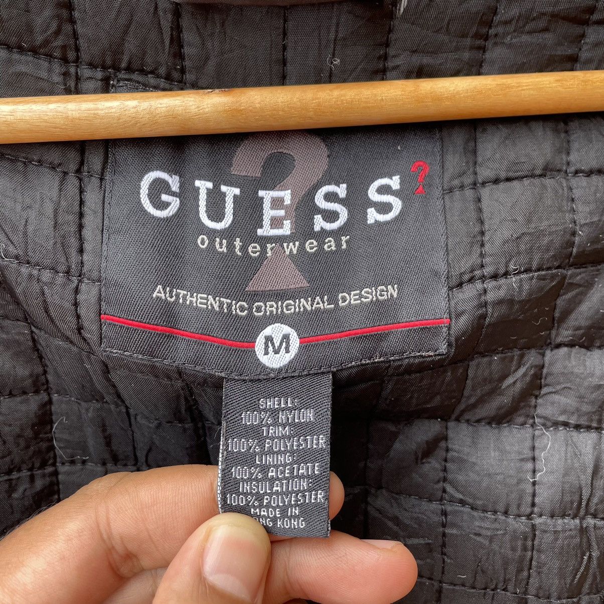 Guess × Vintage 🔥Vintage 90s Guess Full Zipper Puffer Light Jacket Size US M / EU 48-50 / 2 - 13 Thumbnail